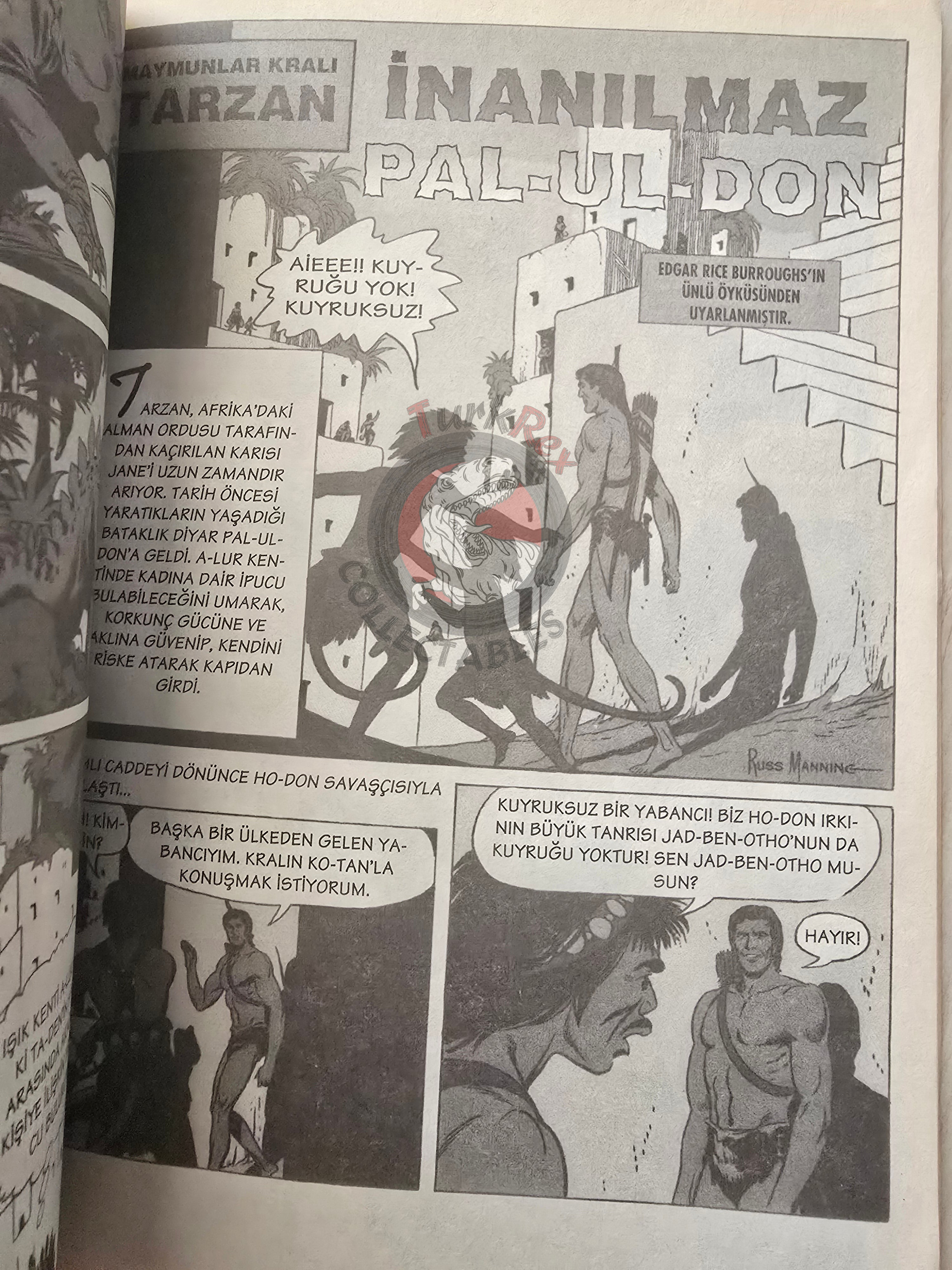 The Tarzan Comics Library #3 - Tarzan the Untamed Turkish Comic Turkey Russ Manning
