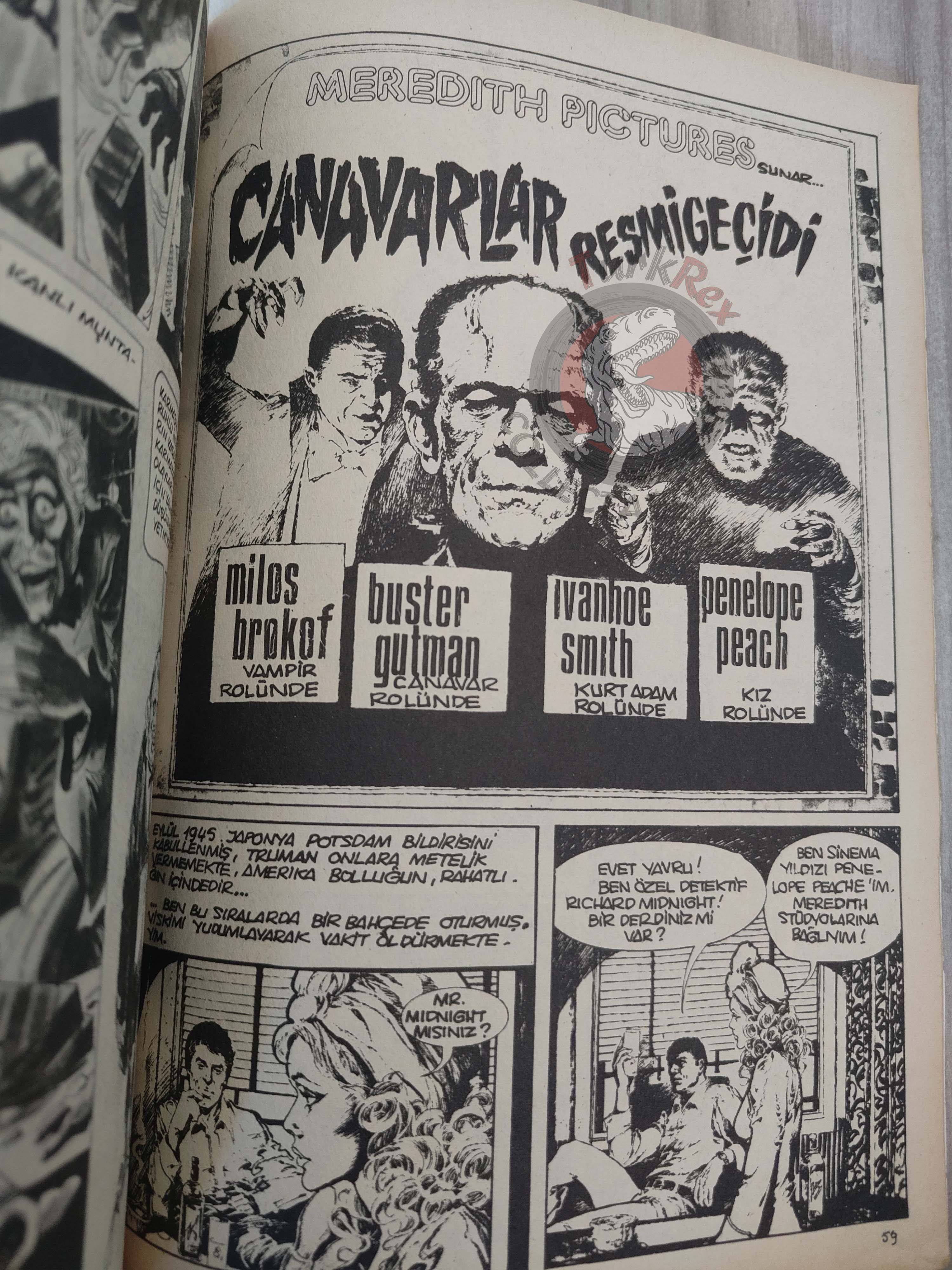Korku February 1977 Turkish Comic Turkey Vampirella #44 Warren Creepy Eerie