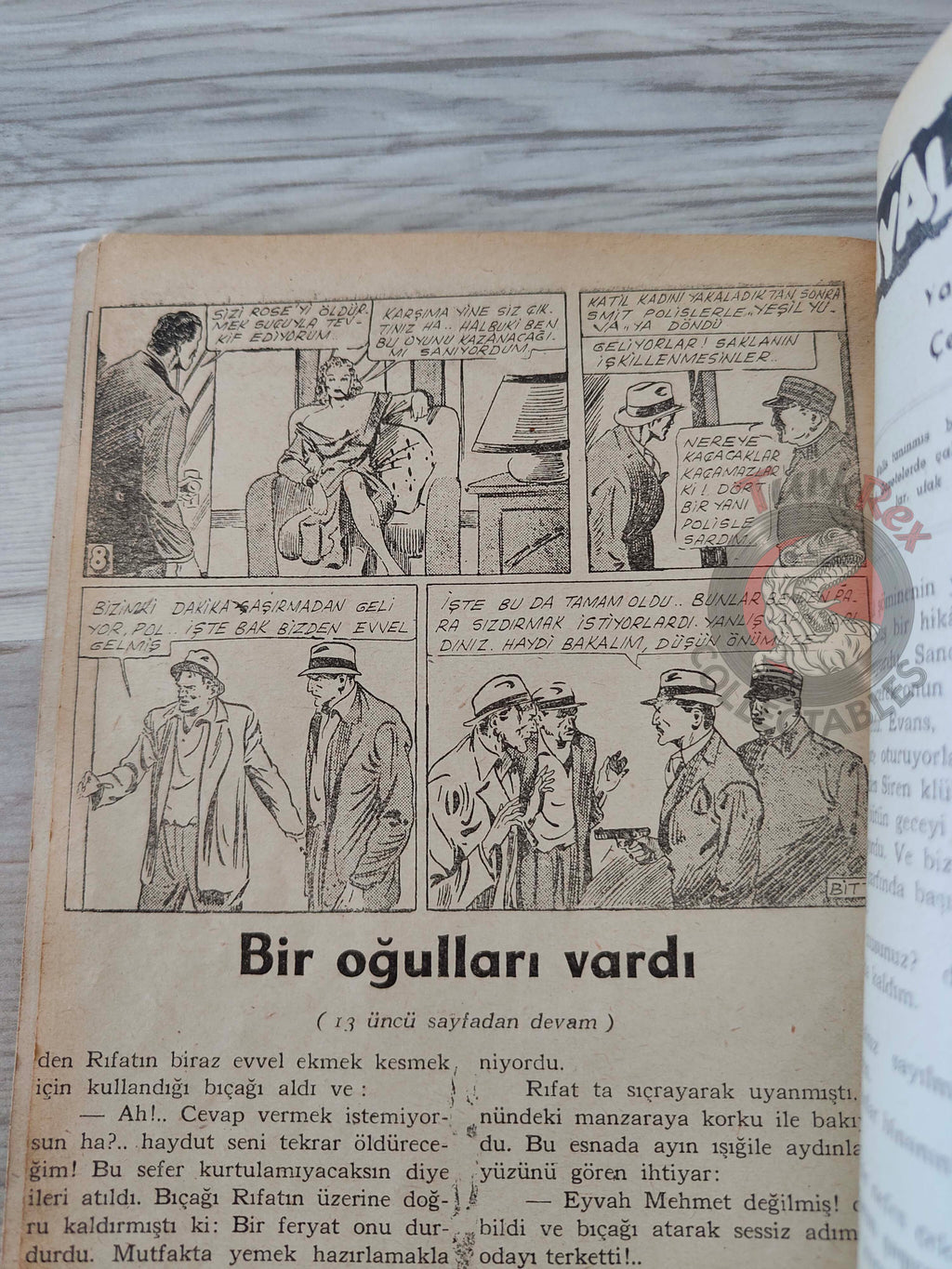 1001 Roman 1944 The Green Nest Turkish Comic Mag Turkey
