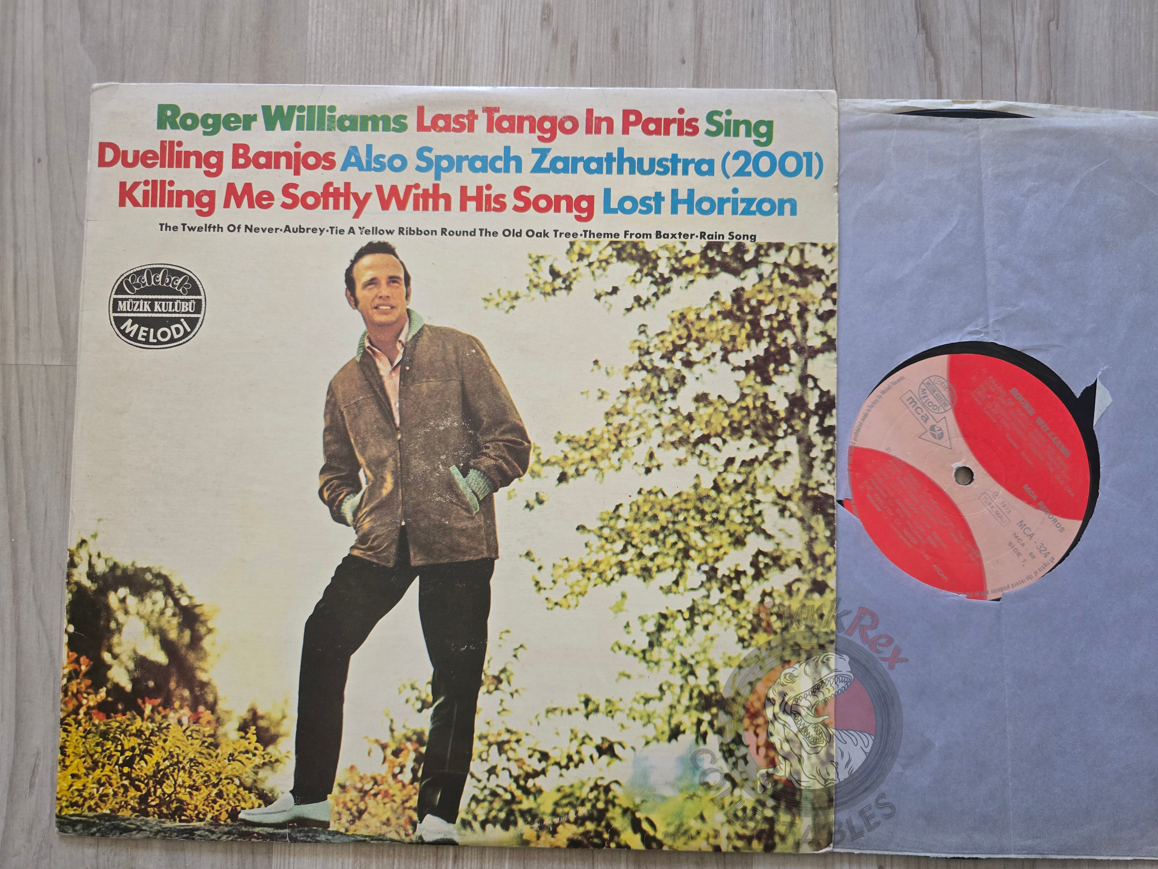 Roger Williams - Last Tango In Paris Turkish Pressing Vinyl Turkey Edition