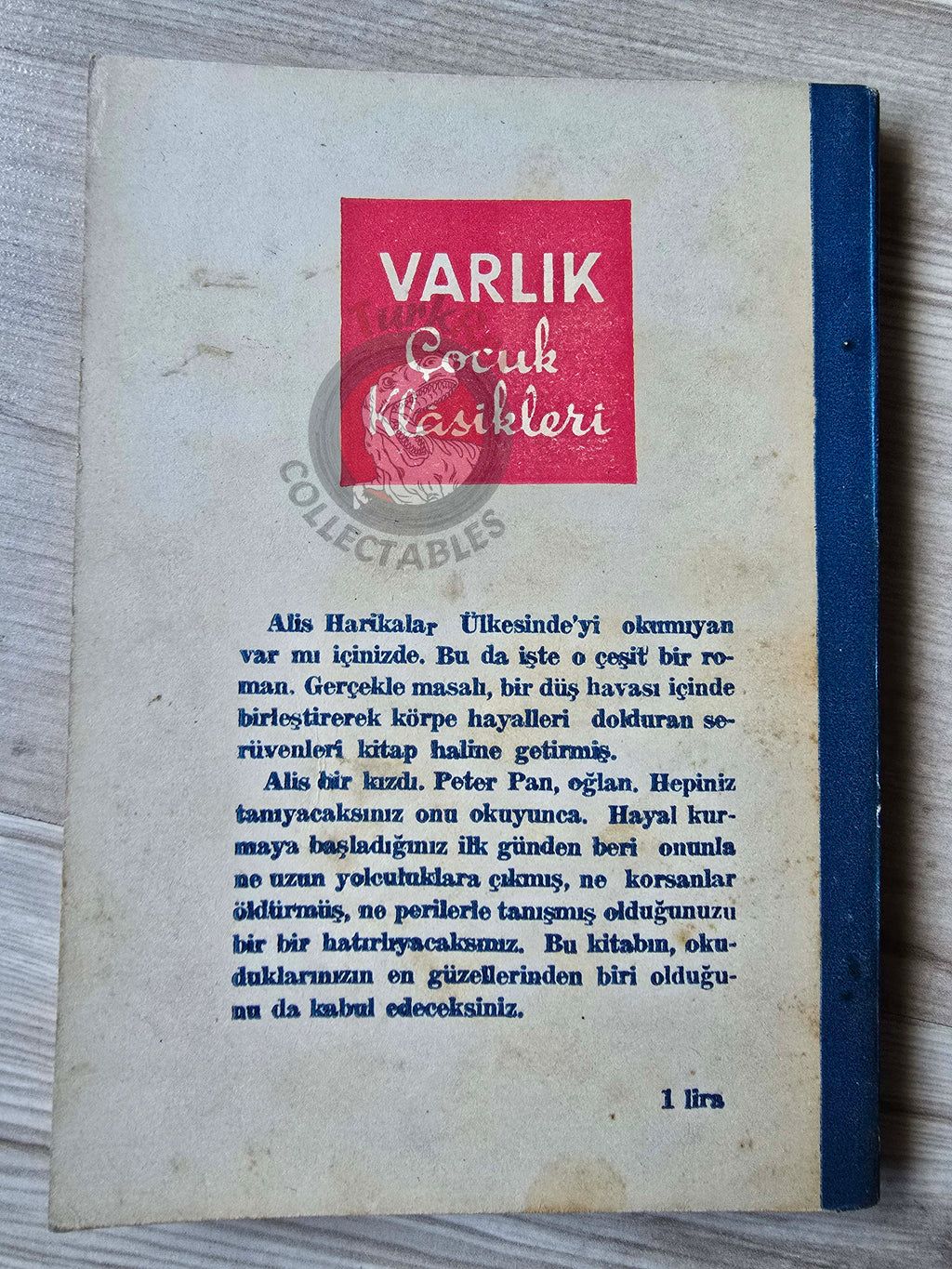 J. M. Barrie – Peter Pan 1957 Turkish Book Turkey Illustrated