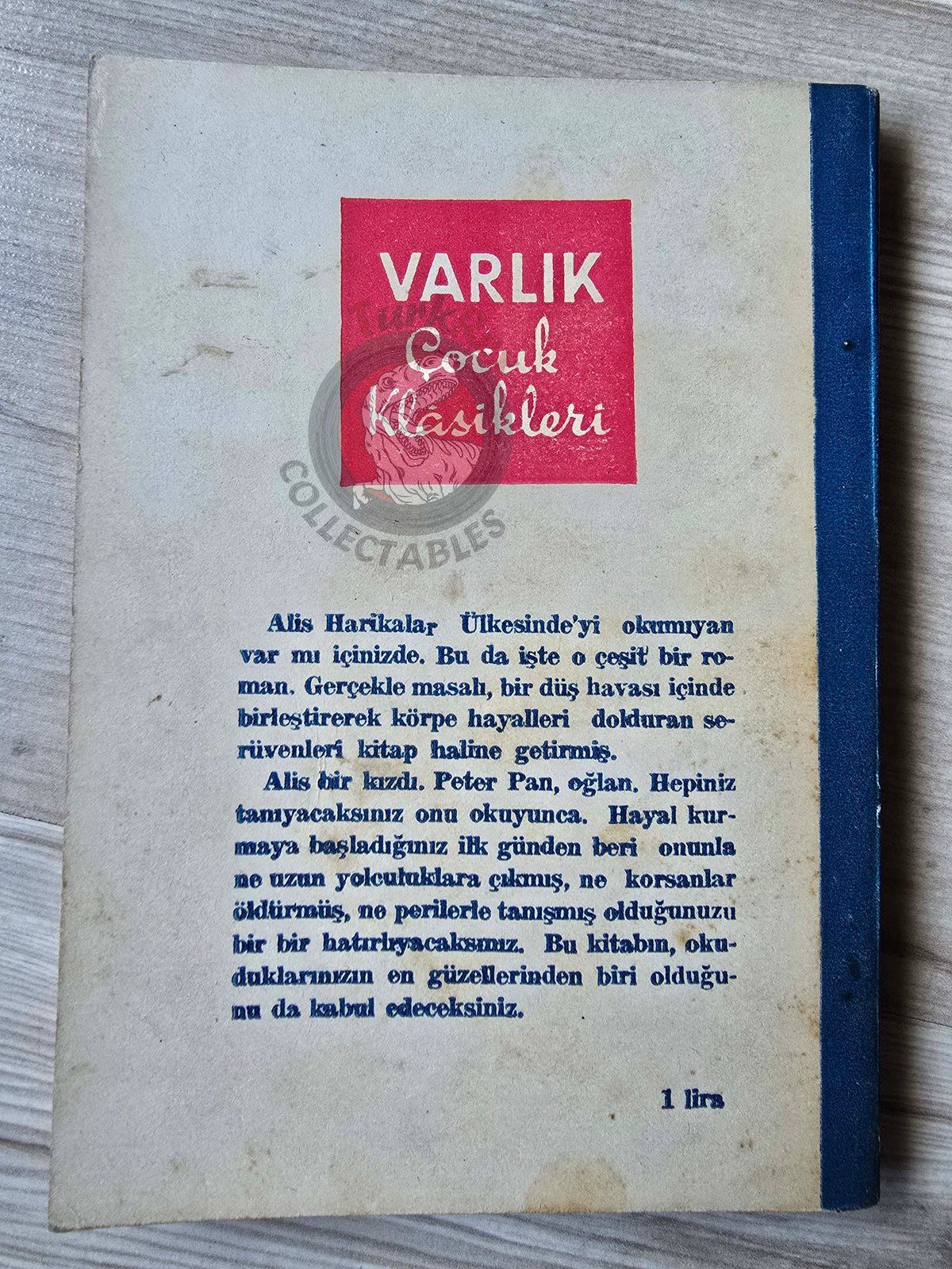 J. M. Barrie – Peter Pan 1957 Turkish Book Turkey Illustrated