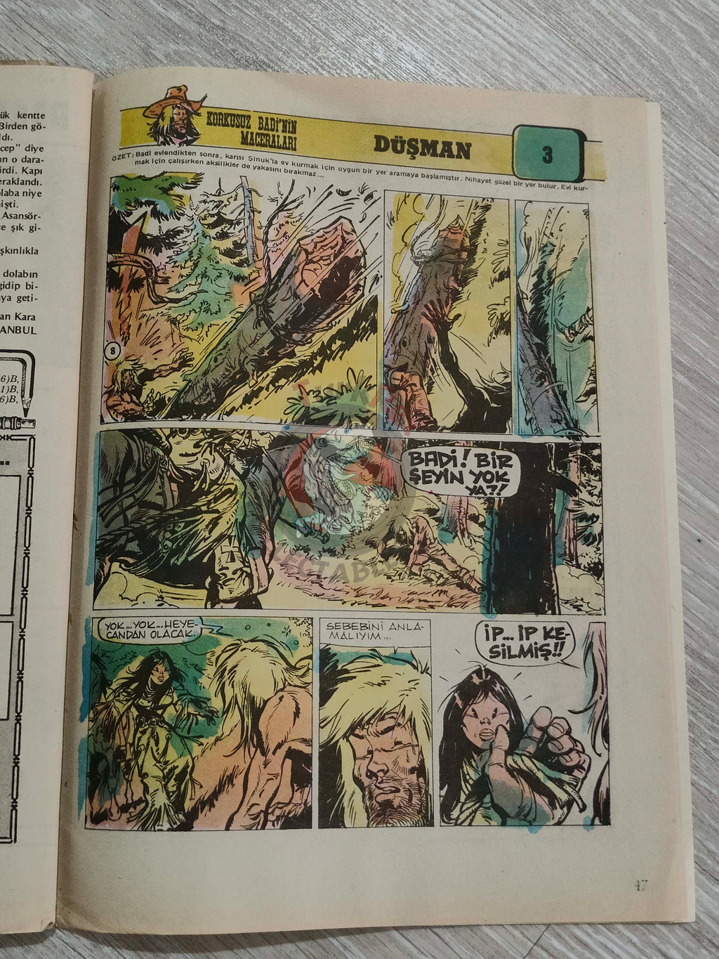 Tercüman Çocuk #51 1981 Turkish Comic Turkey Jaws Superman The Flintstones Buddy Longway Thorgal