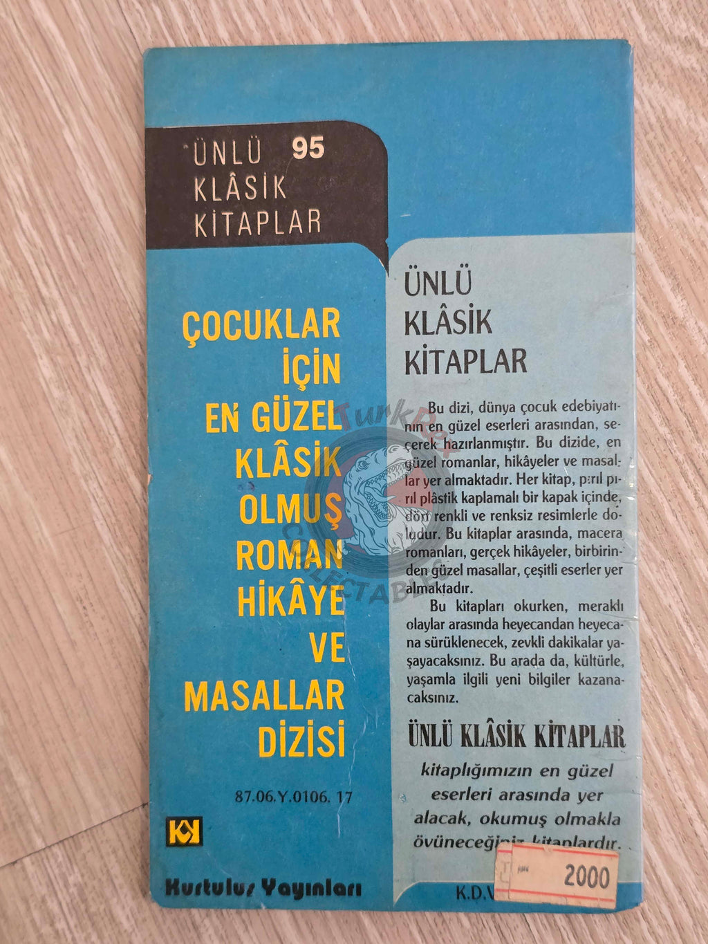 Rudyard Kipling – Captains Courageous 1980s Turkish Book Turkey  Illustrated