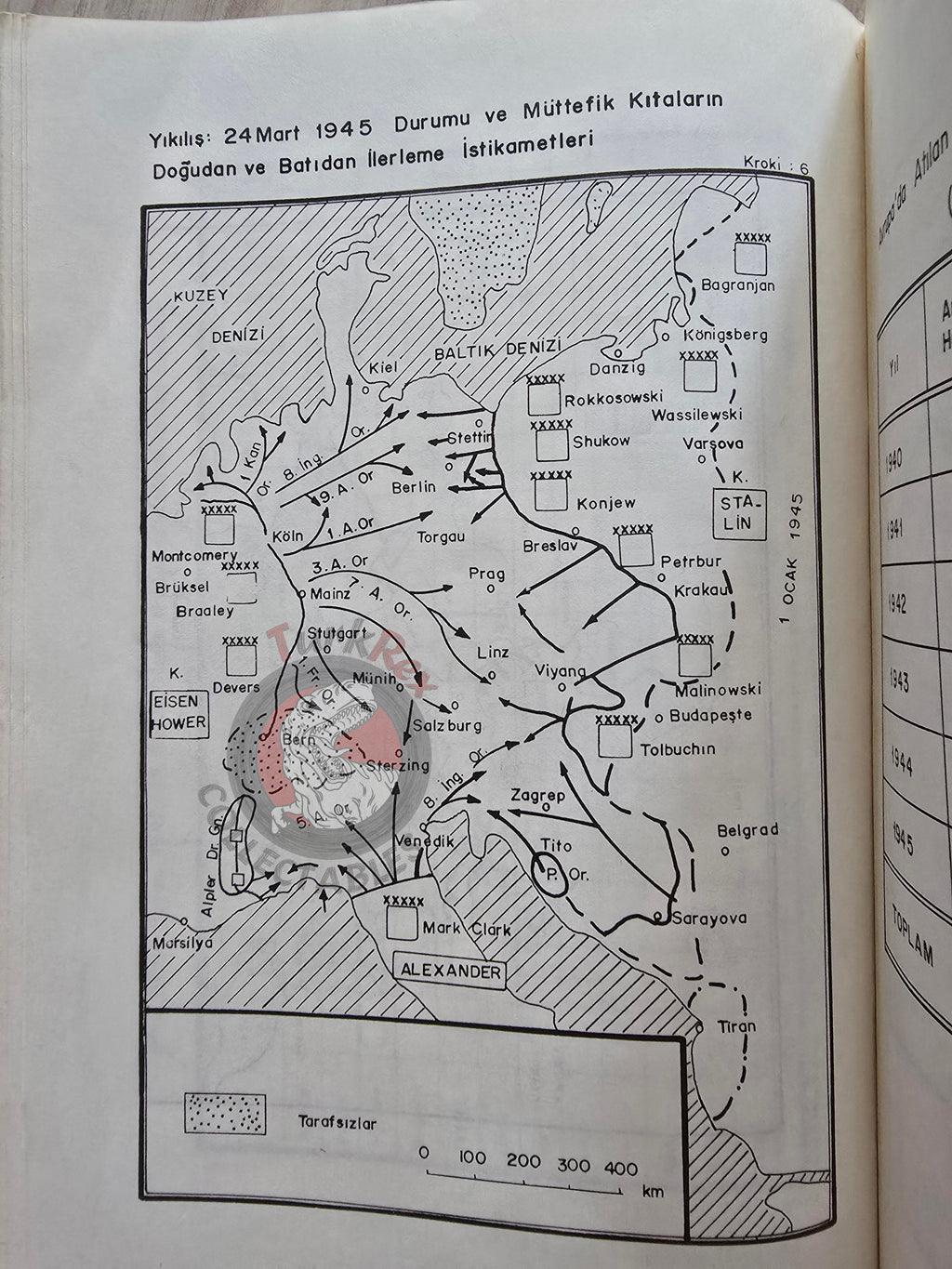 Hans Adolf Jacobsen – World War II with Chronology 1989 Turkish Book Military Maps WW2