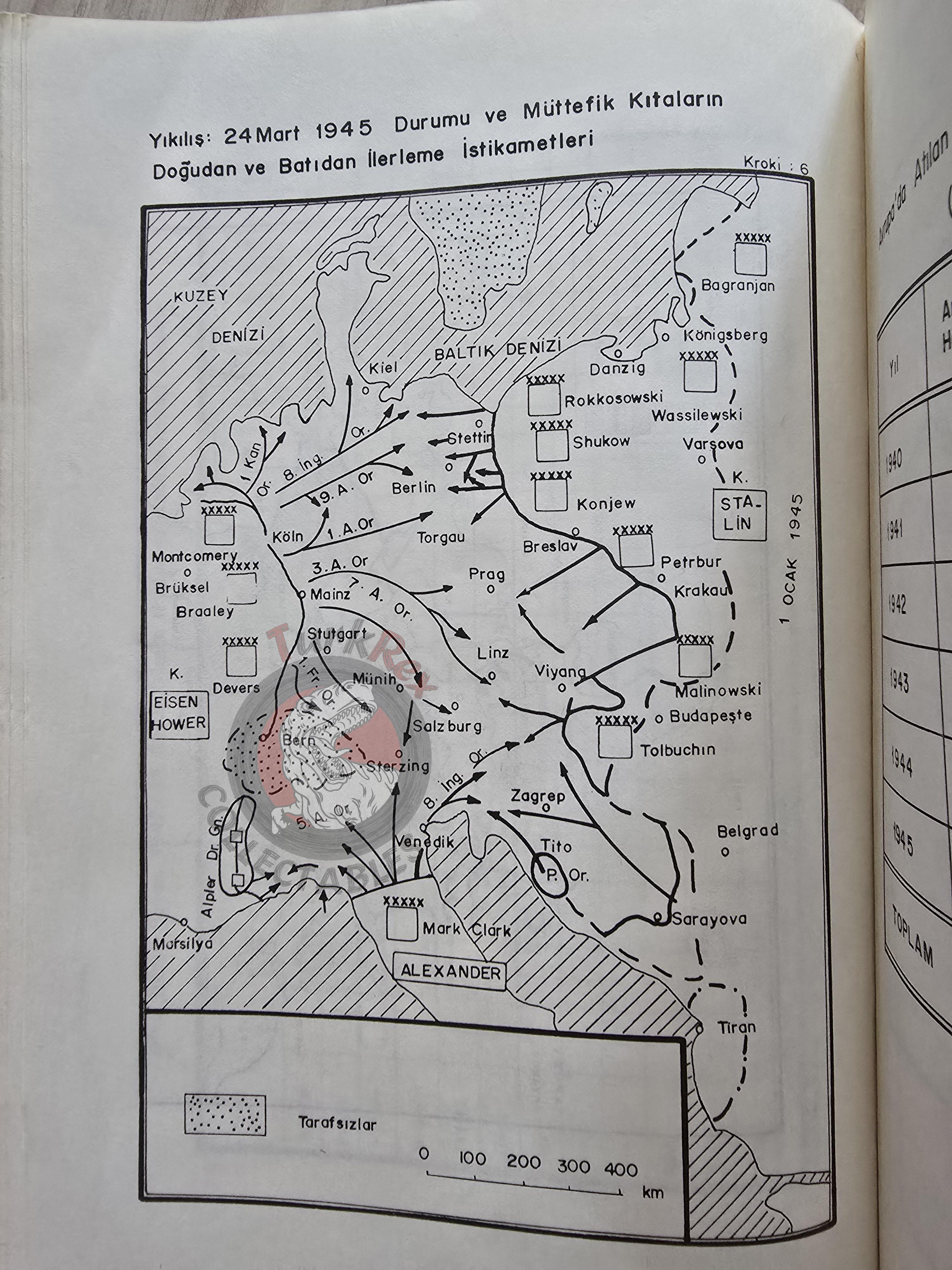 Hans Adolf Jacobsen – World War II with Chronology 1989 Turkish Book Military Maps WW2