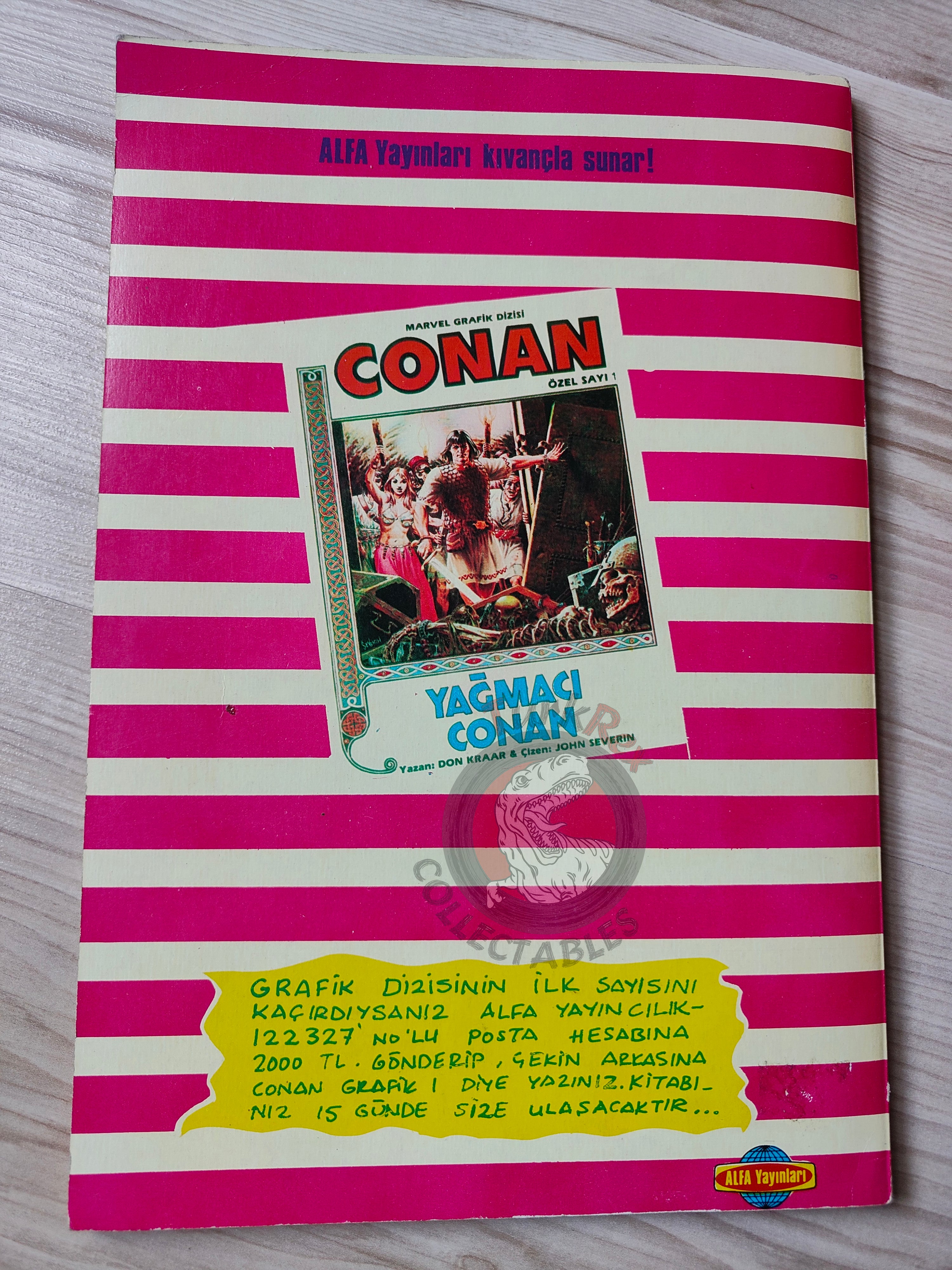 Conan of the Isles 1989 Marvel Grafik #2 Turkish Comic Turkey
