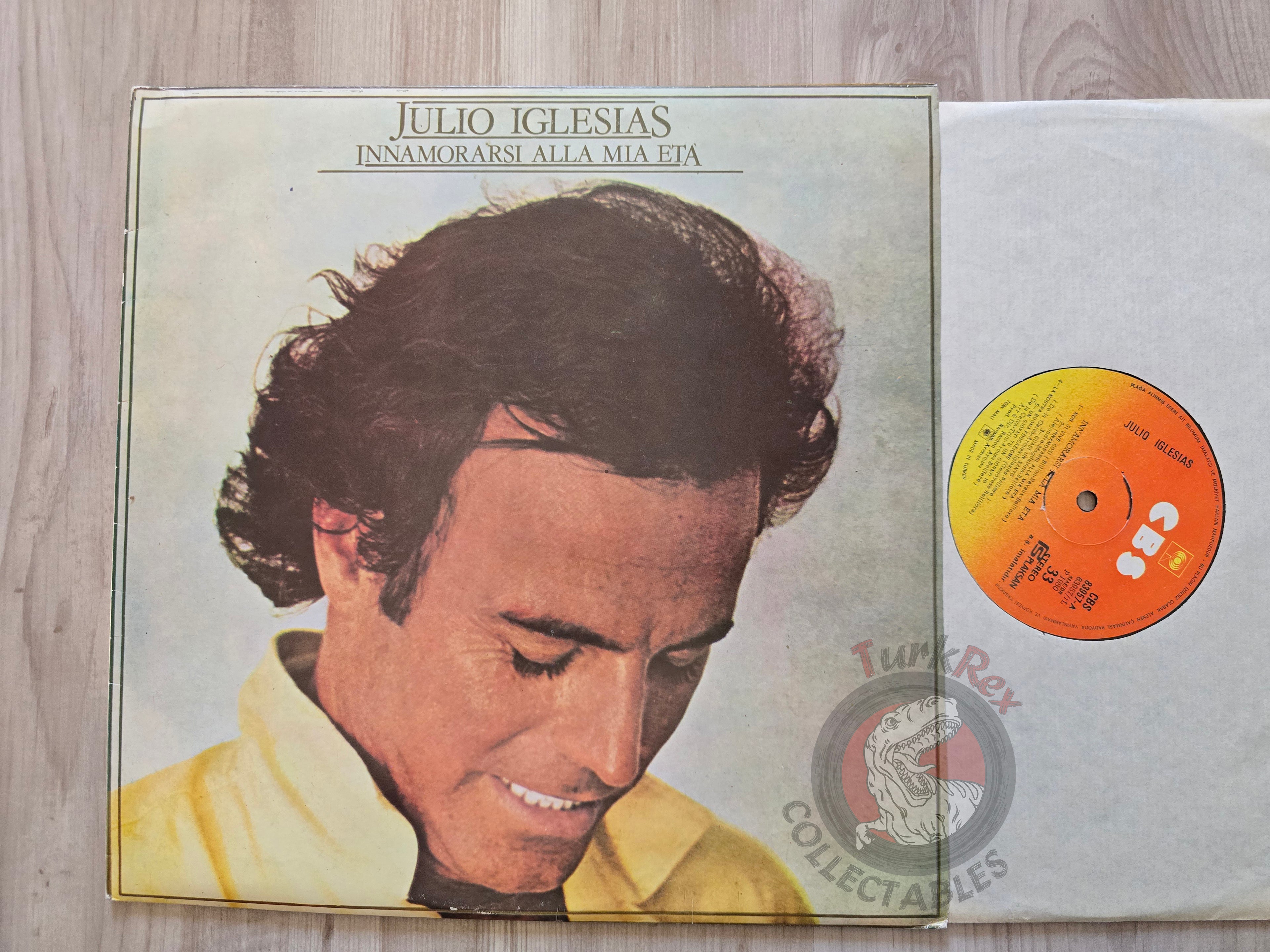 Julio Iglesias – Innamorarsi Alla Mia Età Turkish Pressing Vinyl Turkey Edition
