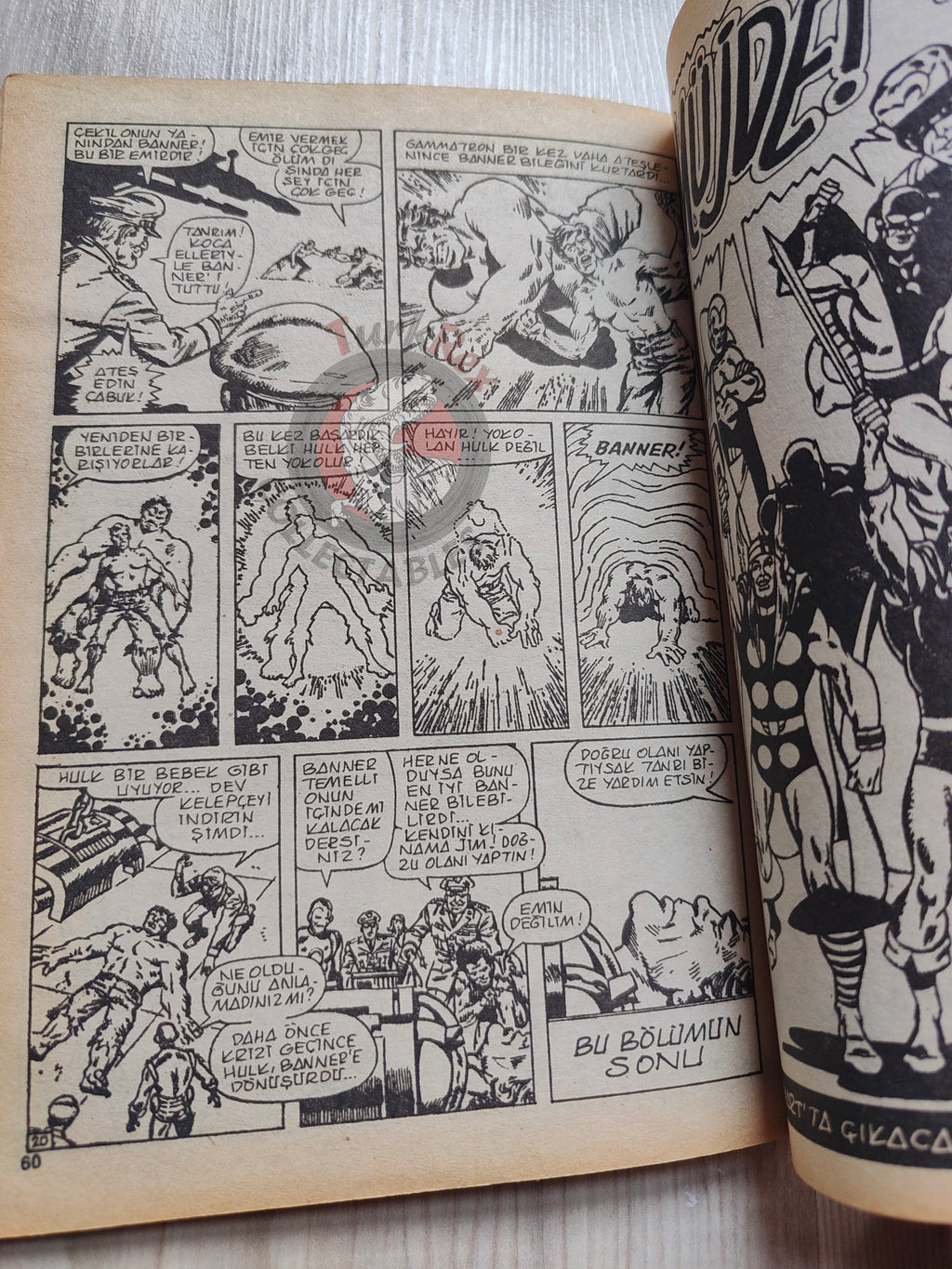 Hulk #10 1988 Turkish Comic Turkey cover #19 #131 Iron Man