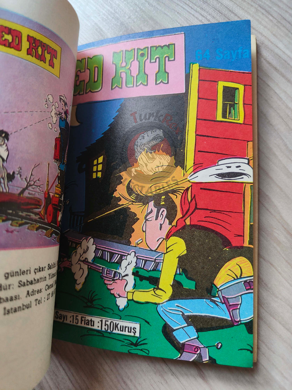 Lucky Luke #5 L’Elixir du Docteur Doxey 1972 Turkish Comic Turkey Le Vieux Nick Boule et Bill