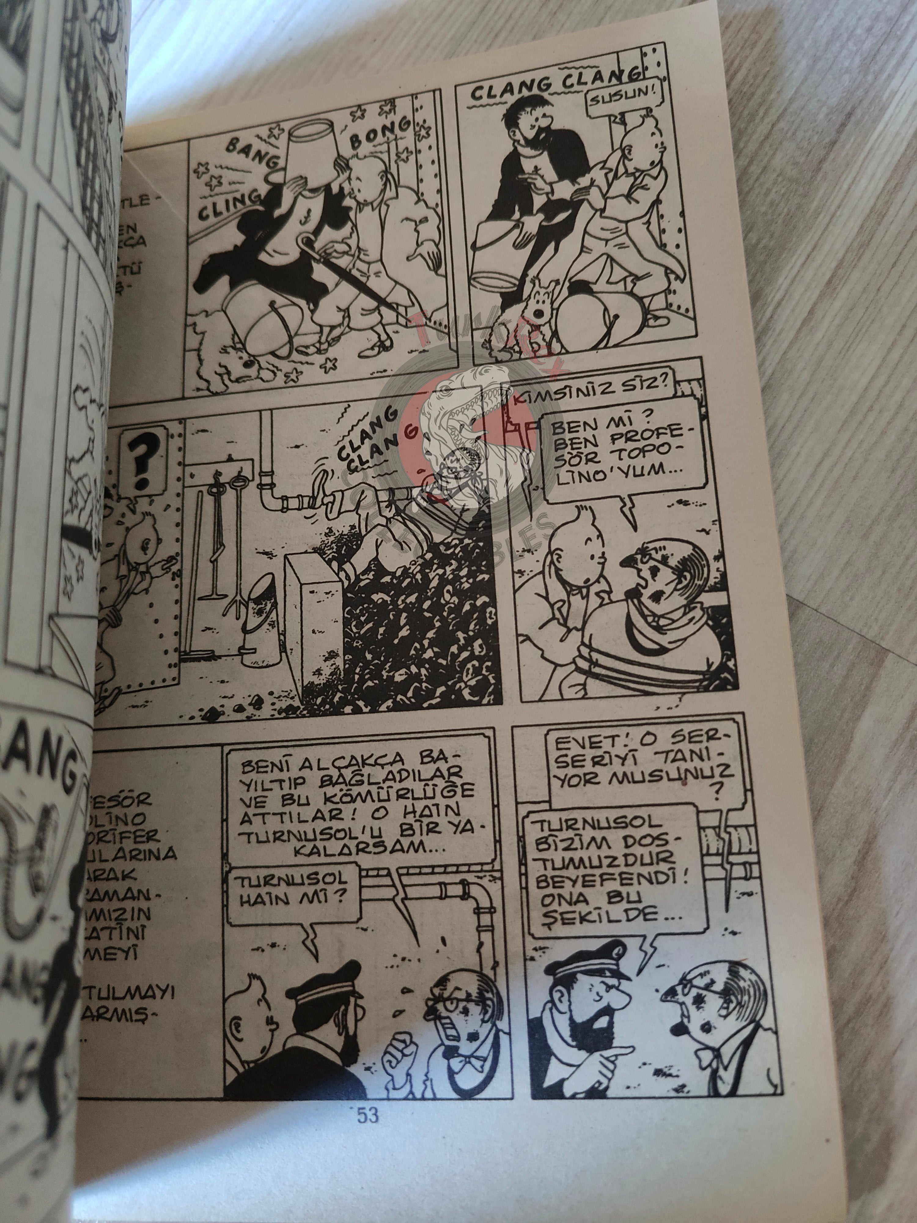 Tintin – The Calculus Affair mid 1980s Turkish Edition Comic Turkey 2