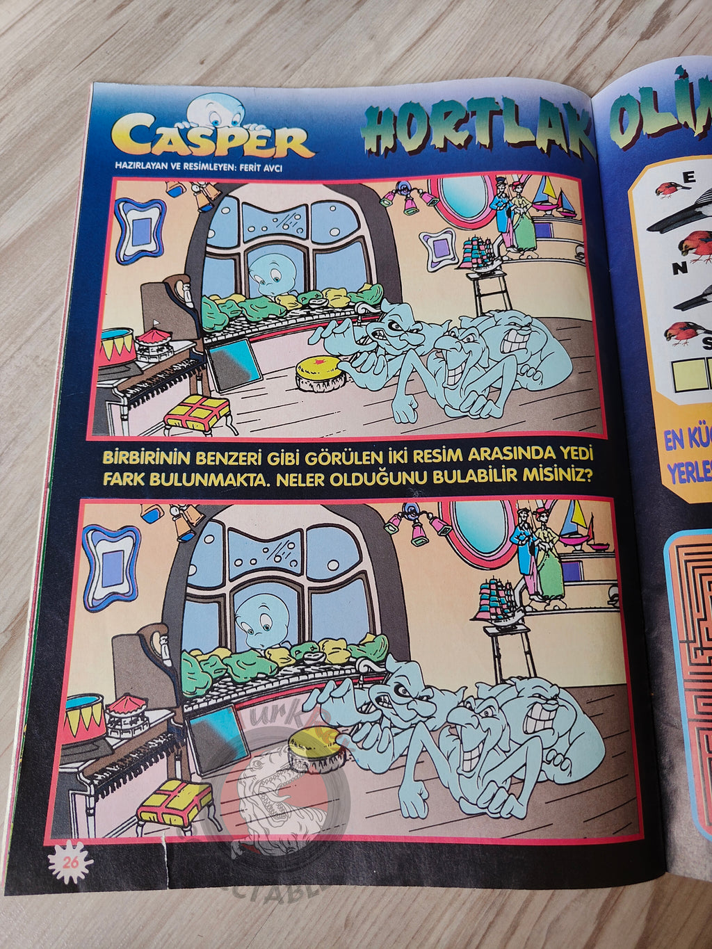 Casper the Friendly Ghost Magazine – Issue #24 1997 Turkish Comic Turkey
