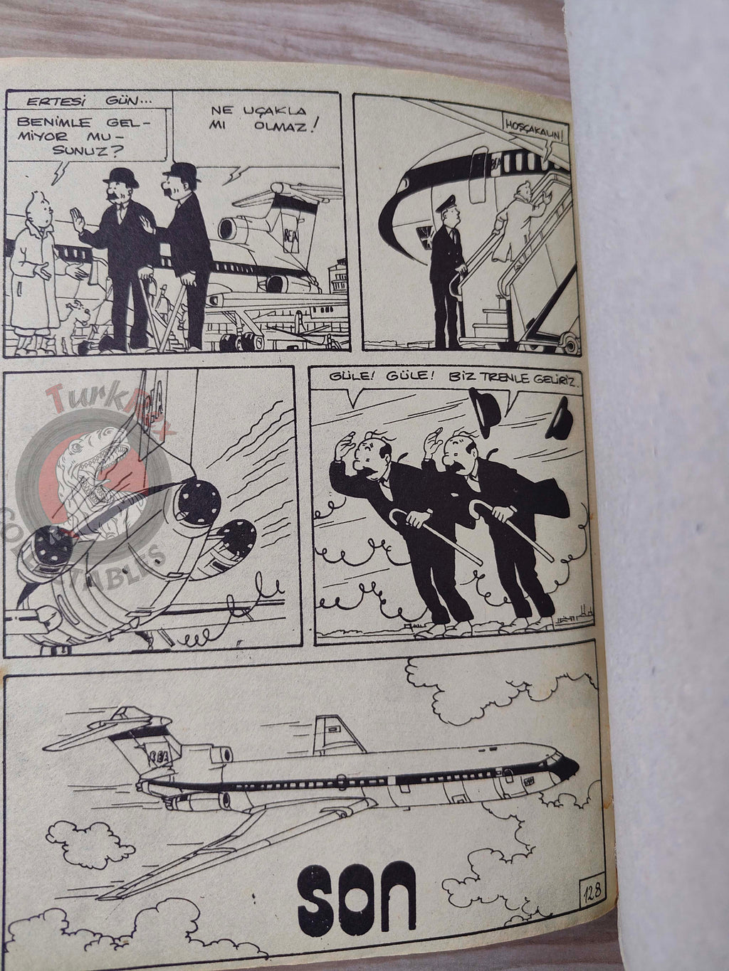 Tintin – King Ottokar’s Sceptre & The Black Island late 1980s Turkish Edition Comic Turkey
