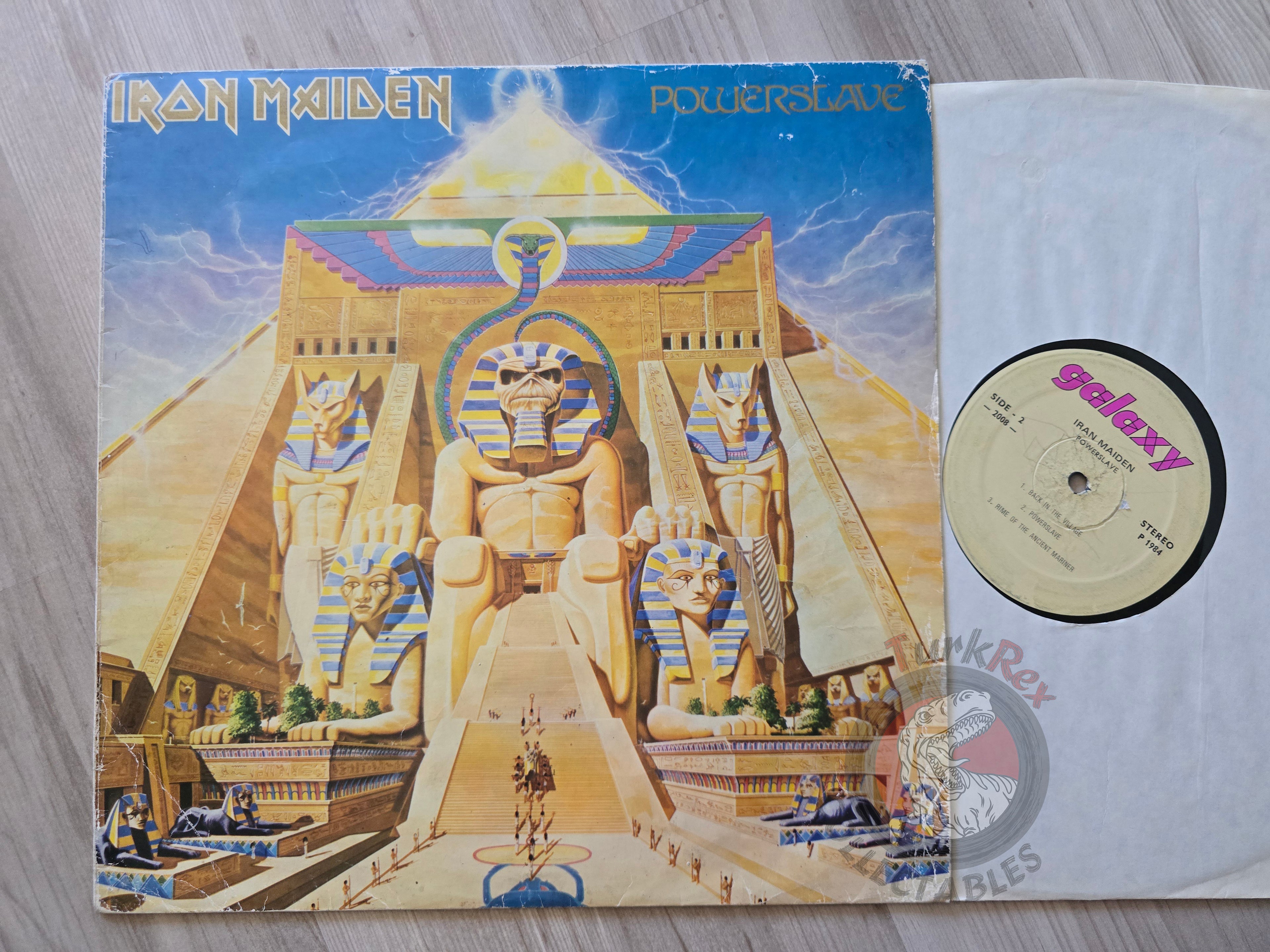 Iron Maiden - Powerslave Turkish Pressing Vinyl Turkey Edition Missprint