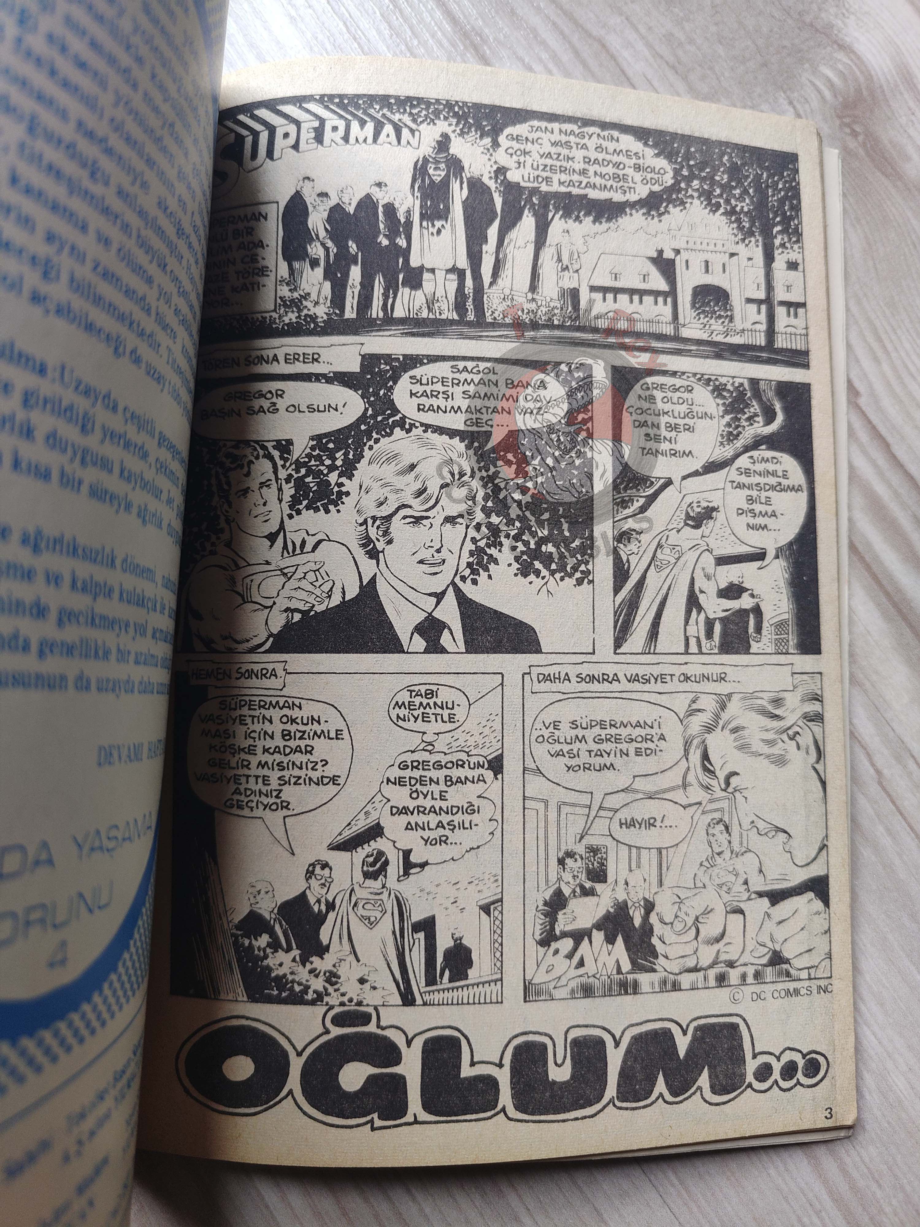 Superman Vol #6 1980s Turkish Comic Turkey Action Comics #398 #399 #400