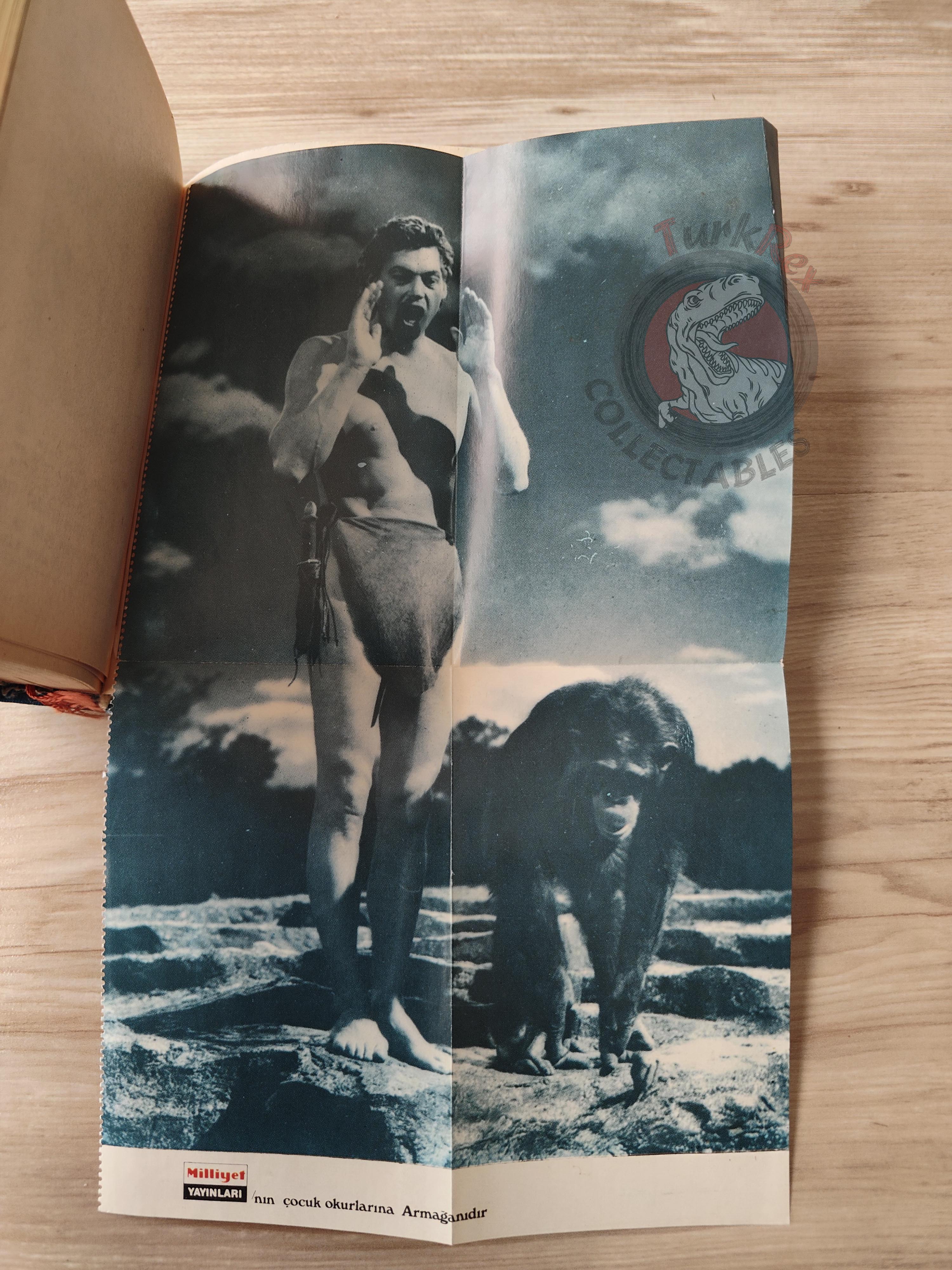 Edgar Rice Burroughs – Tarzan 1971 HC/DJ Turkish Book Turkey Illustrated Johnny Weissmuller