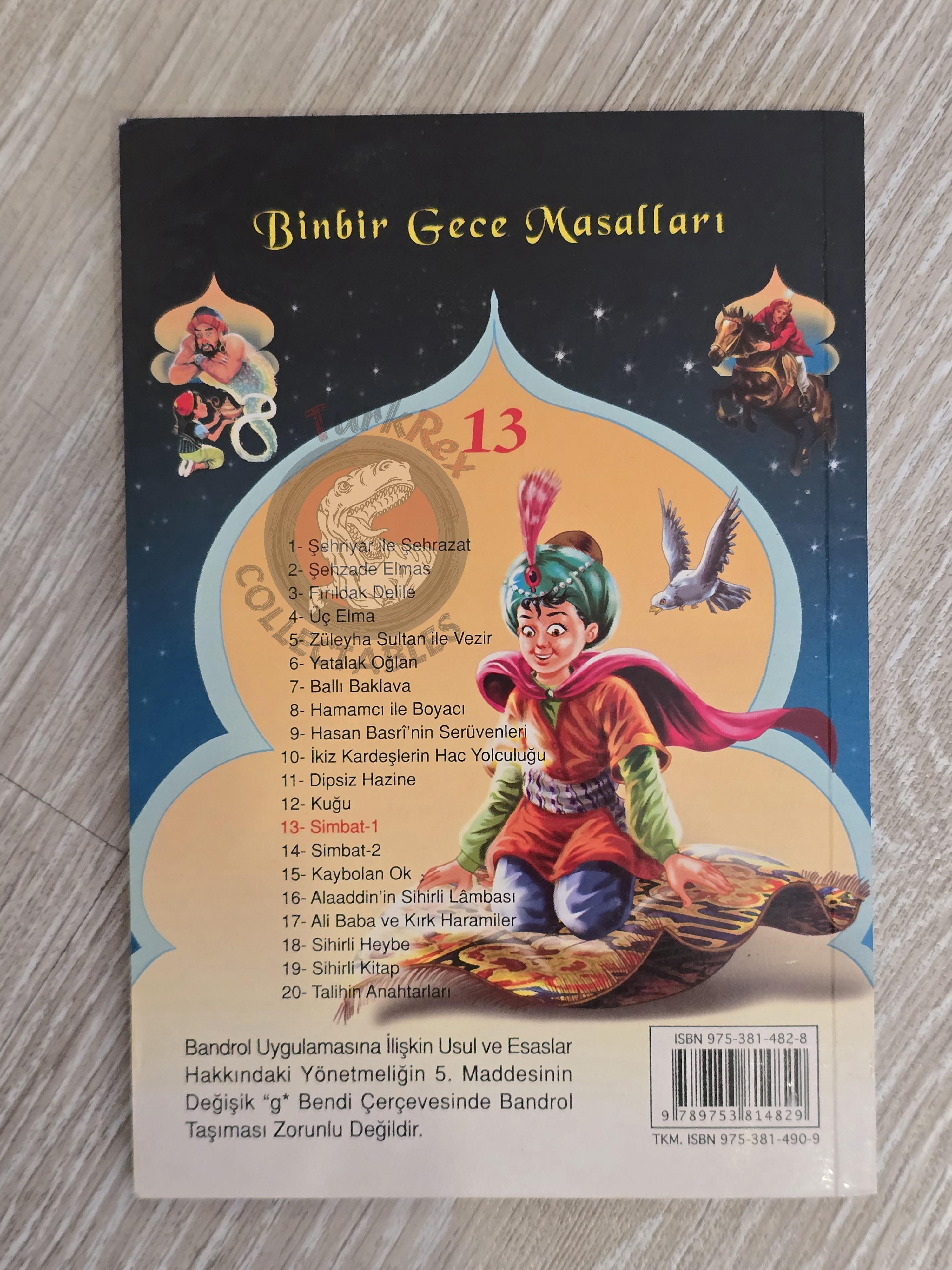 Sinbad the Sailor 2007 Turkish Book Turkey 1001 Nights Illustrated