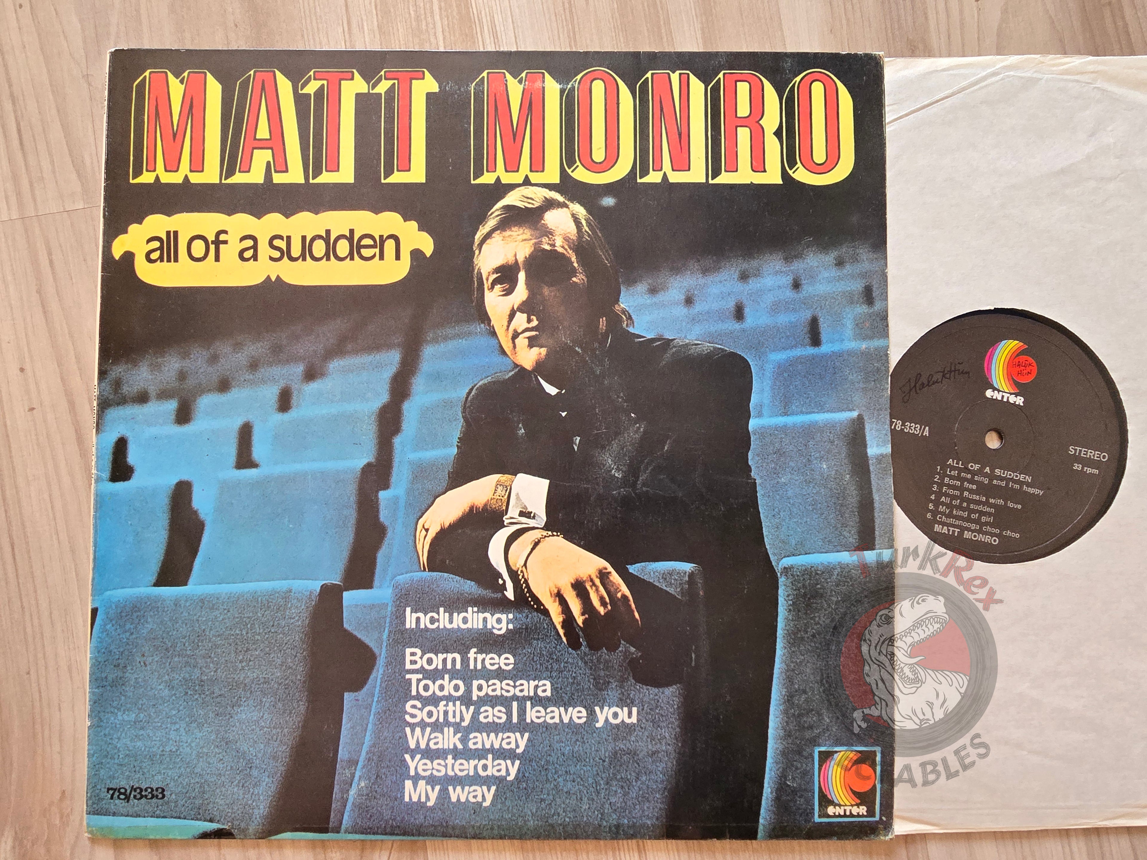Matt Monro – Let Me Sing Turkish Pressing Vinyl Turkey Edition