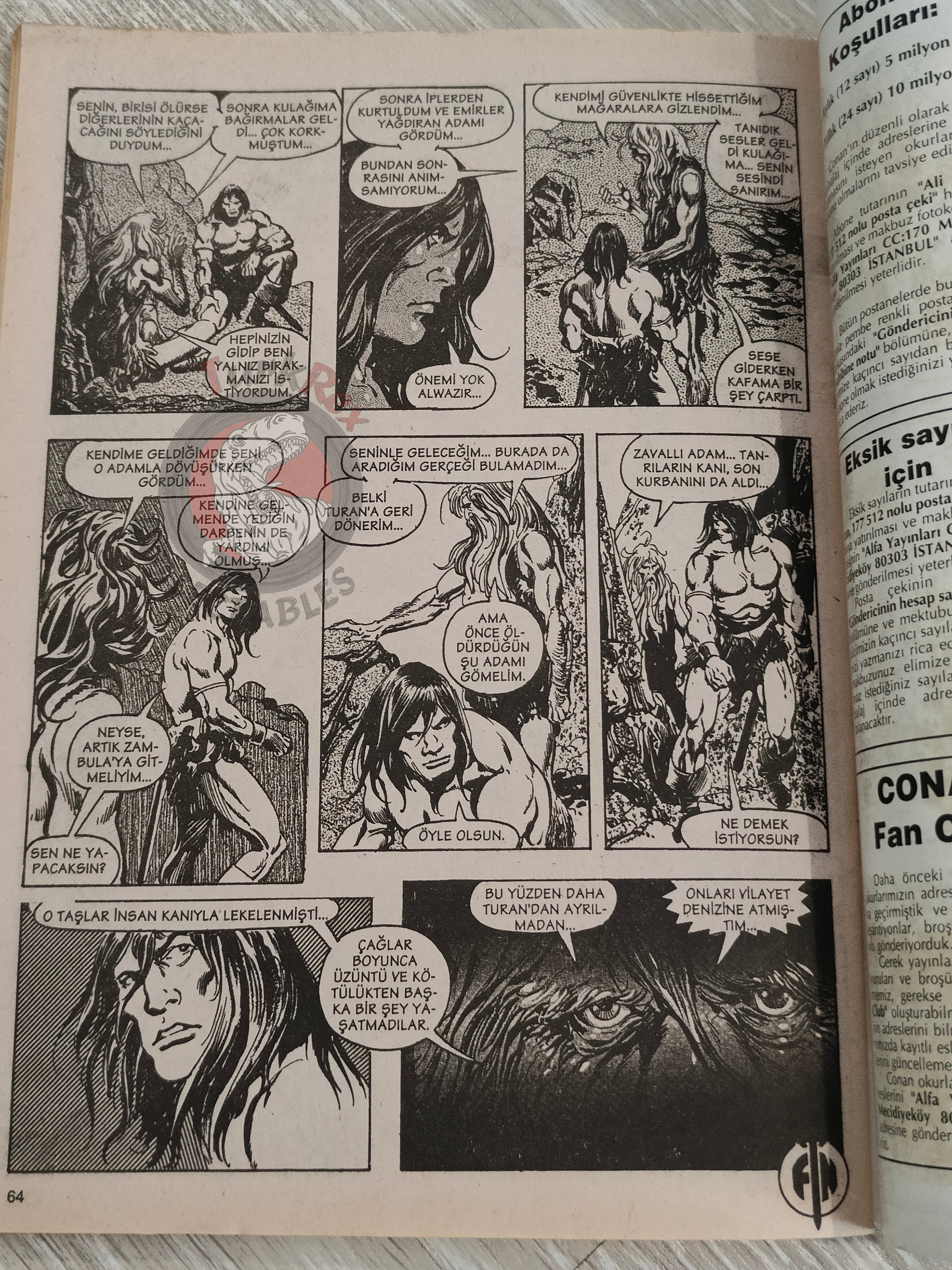 Conan #17 The Savage Sword of Conan #28 Turkish Comic Turkey