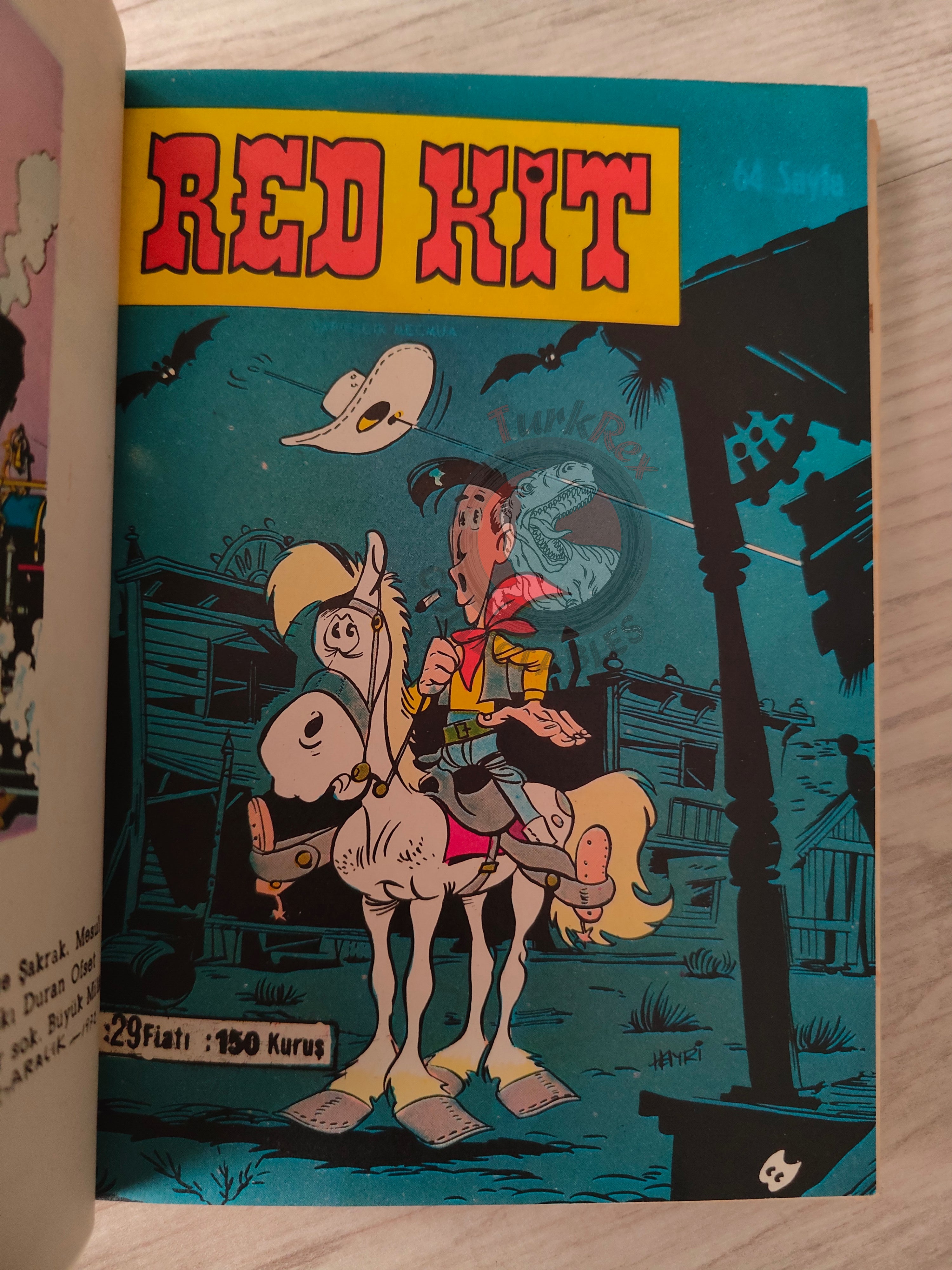 Lucky Luke #10 La Ville Fantôme 1972 Turkish Comic Turkey Gil Jourdan Gaston