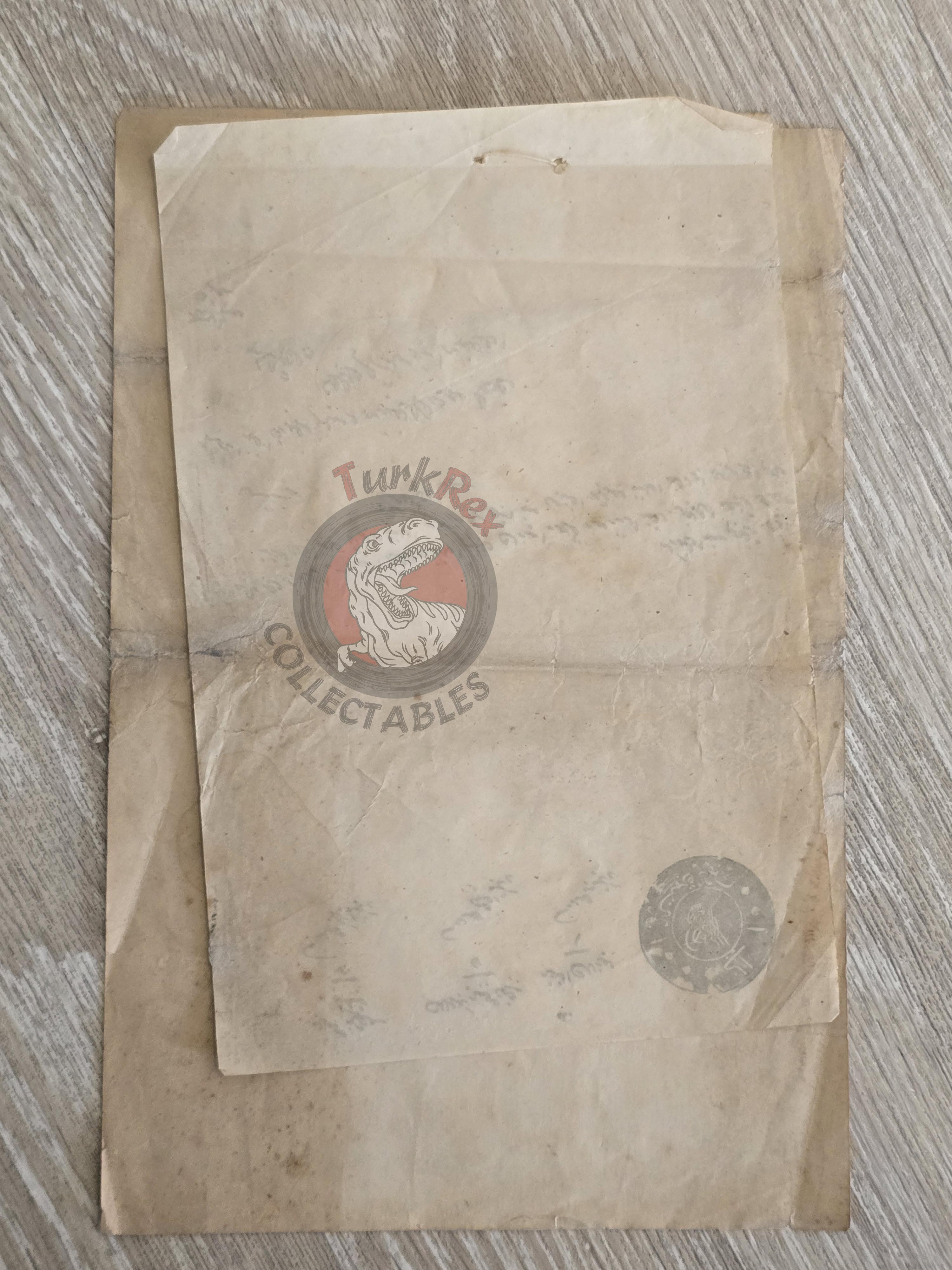 Ottoman 1868 Judicial Documents Gambler Movses Armenian Citizen Armenia Tekirdağ