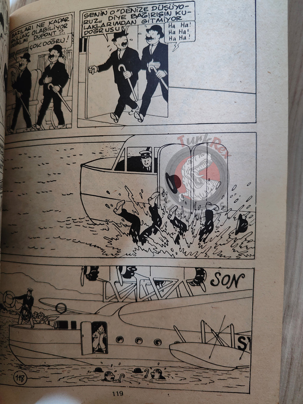 Tintin – King Ottokar's Sceptre early 1980s Turkish Edition Comic Turkey 1