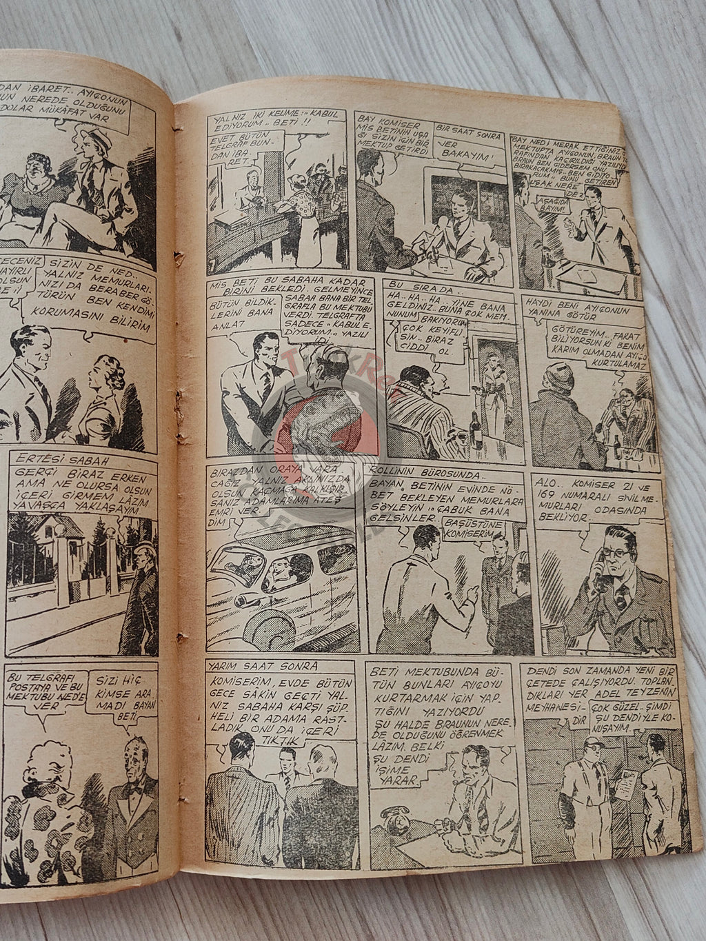 1001 Roman 1943 The Blonde Danger – Revenge Turkish Comic Mag Turkey