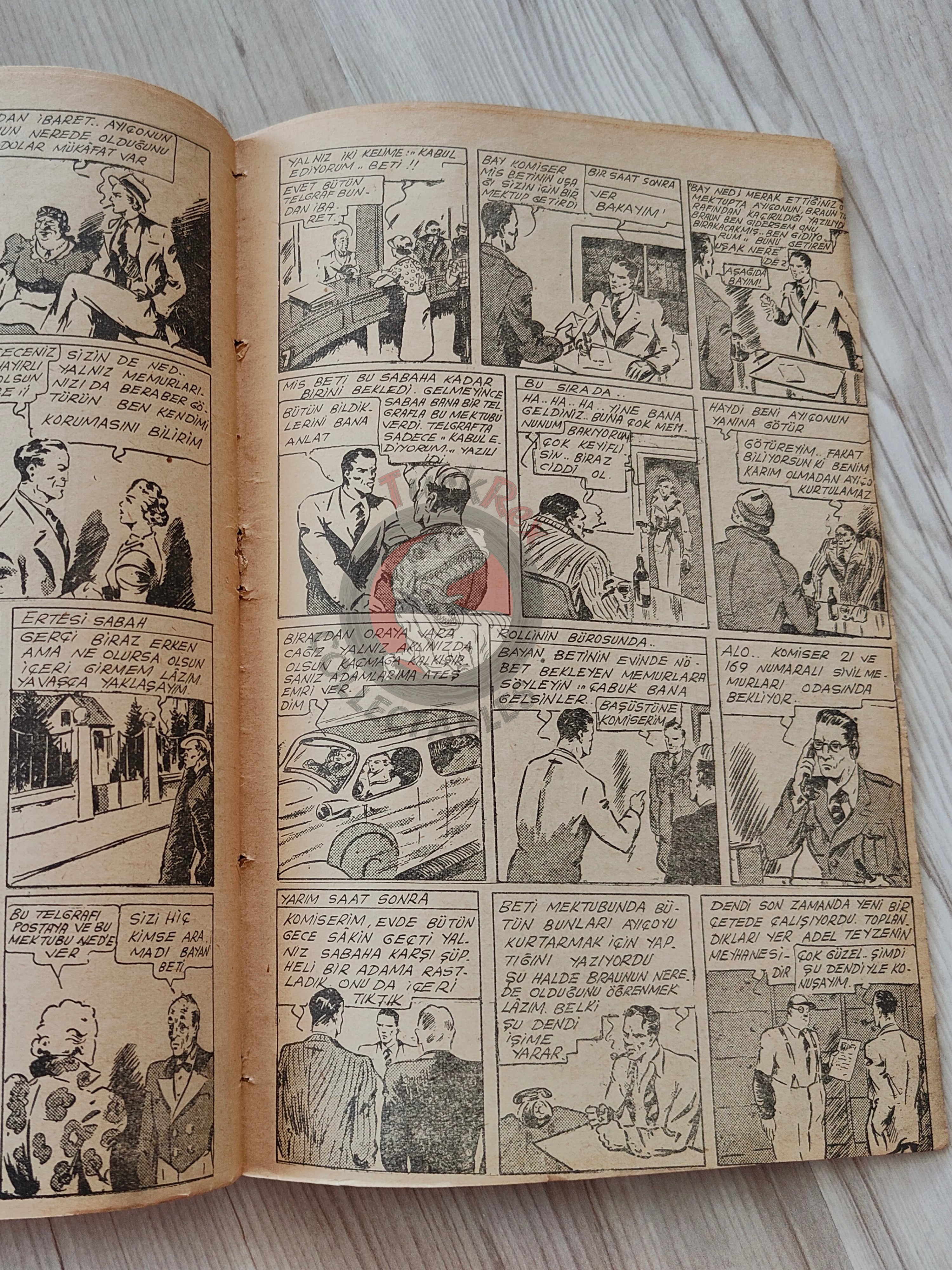 1001 Roman 1943 The Blonde Danger – Revenge Turkish Comic Mag Turkey