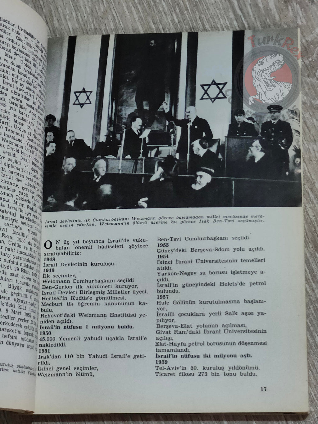 Israel 13th Anniversary 1961 Israeli Embassy Propaganda Turkish Book Turkey Middle East