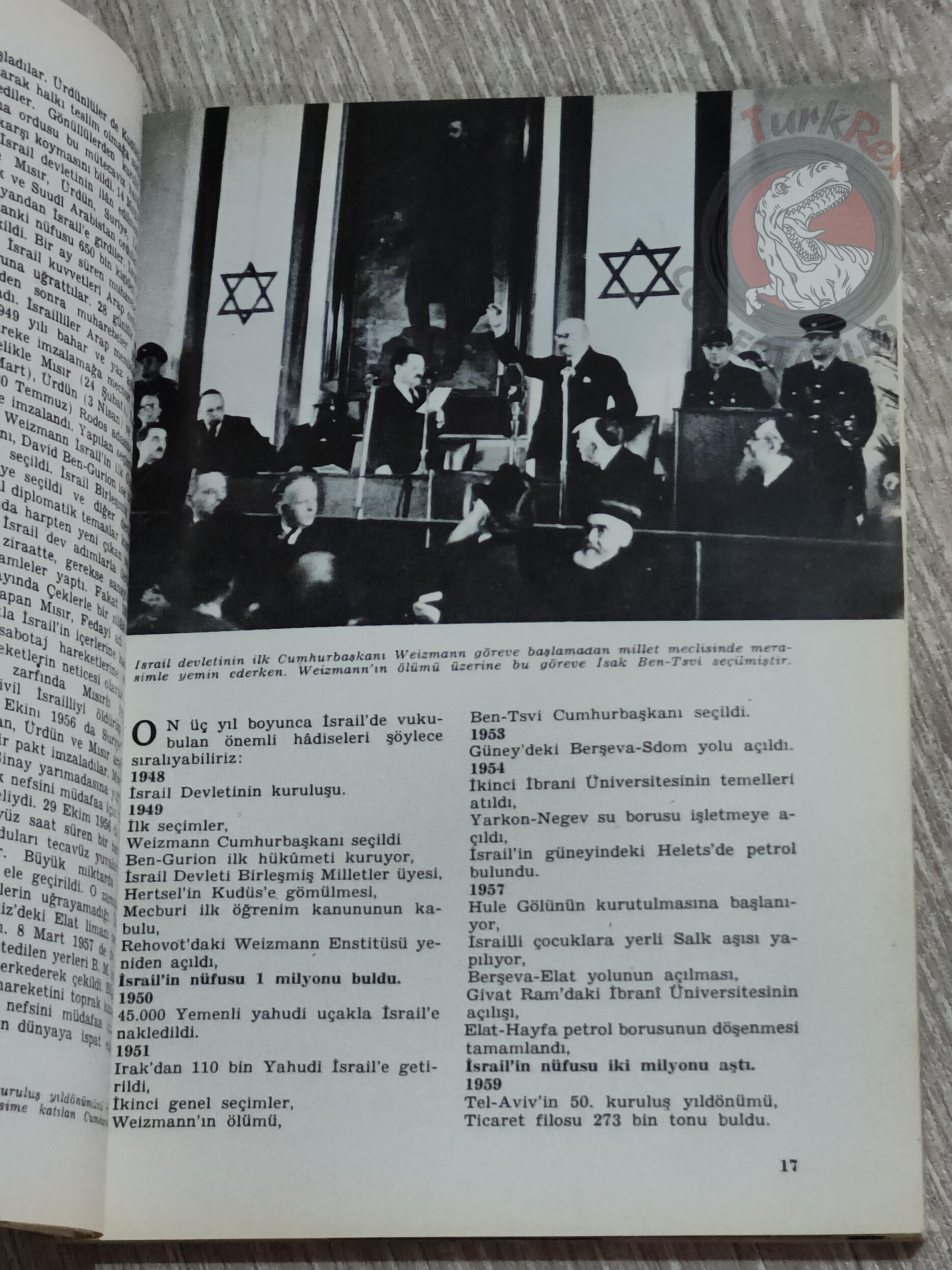 Israel 13th Anniversary 1961 Israeli Embassy Propaganda Turkish Book Turkey Middle East