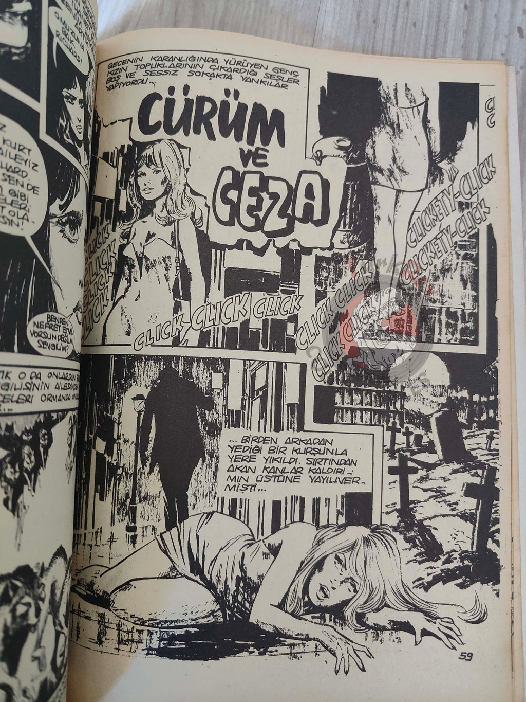 Korku August 1977 Turkish Comic Turkey Frank Frazetta Warren Creepy Eerie
