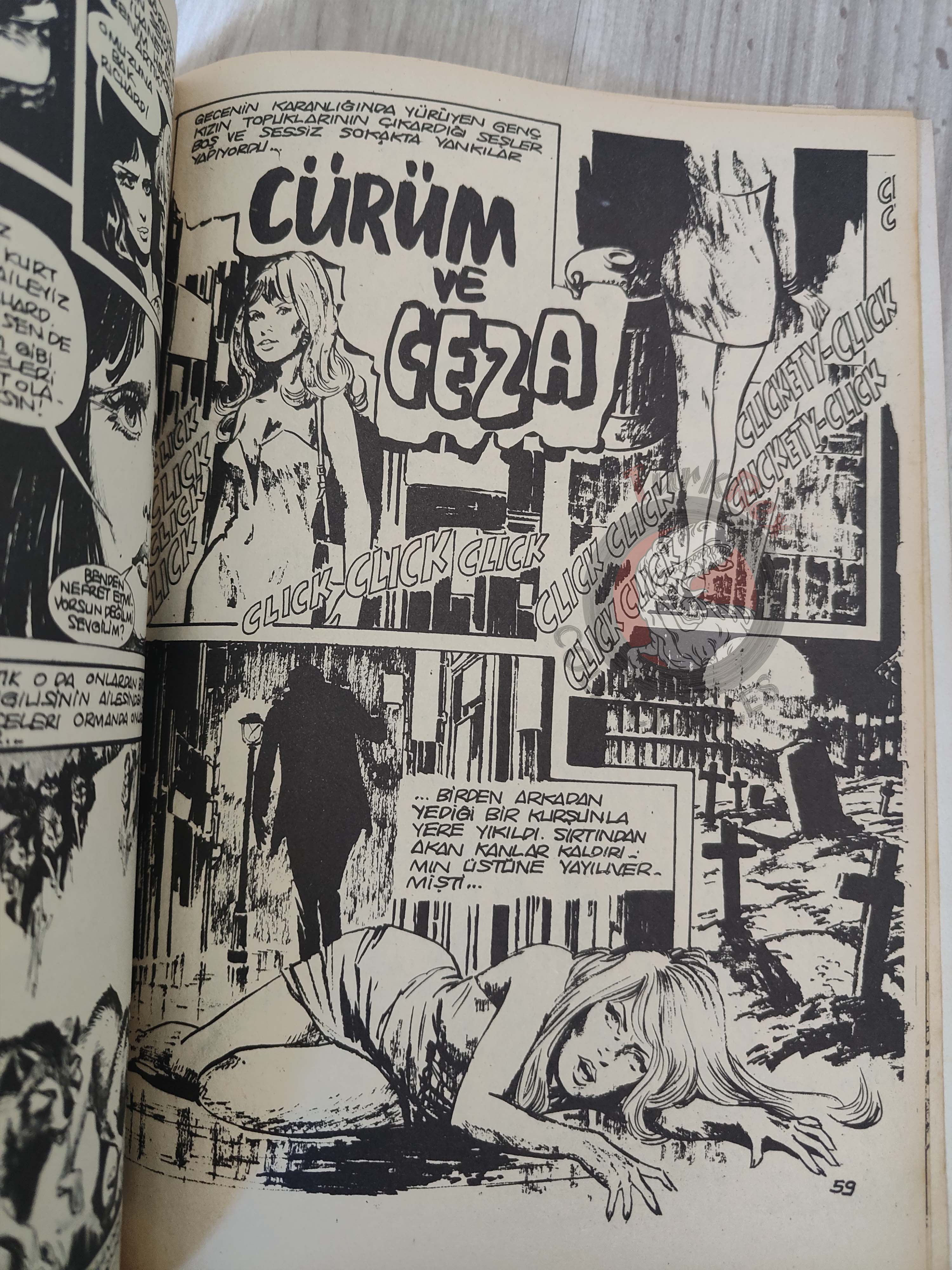 Korku August 1977 Turkish Comic Turkey Frank Frazetta Warren Creepy Eerie