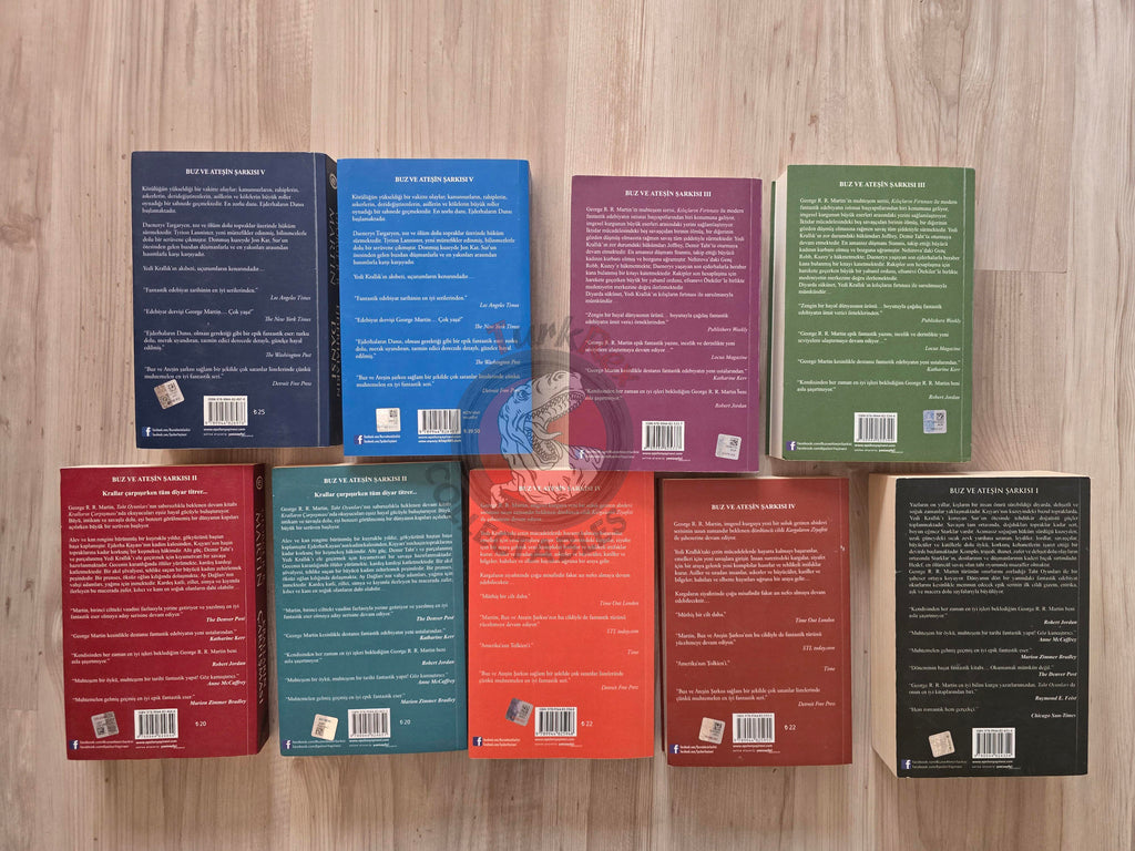 George R. R. Martin – A Game of Thrones Series Turkish Book Turkey Lot of 9