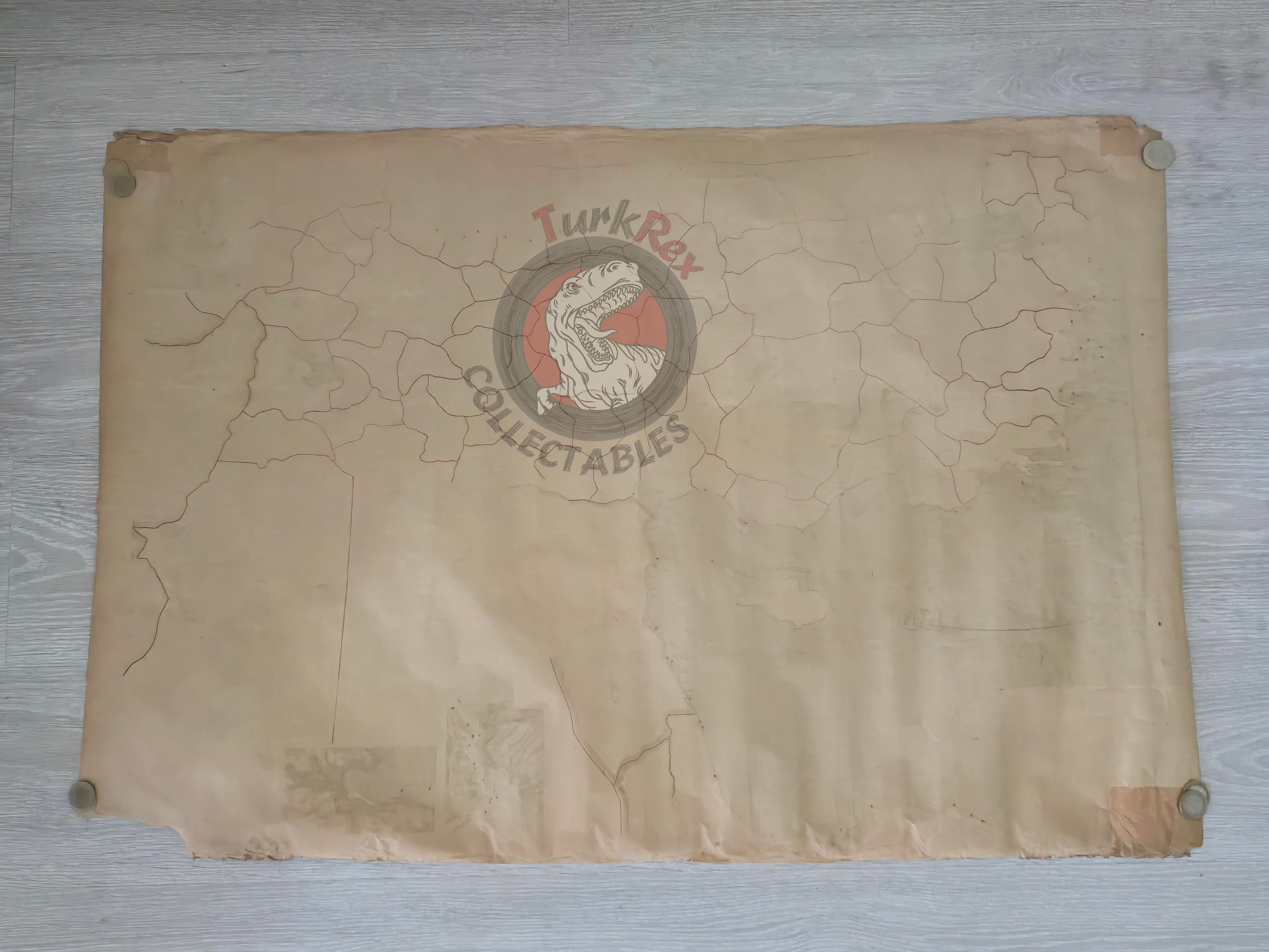 Ottoman 1926 Turkey Middle East Map Israel Palestine Lebanon Jordan Cyprus Iran