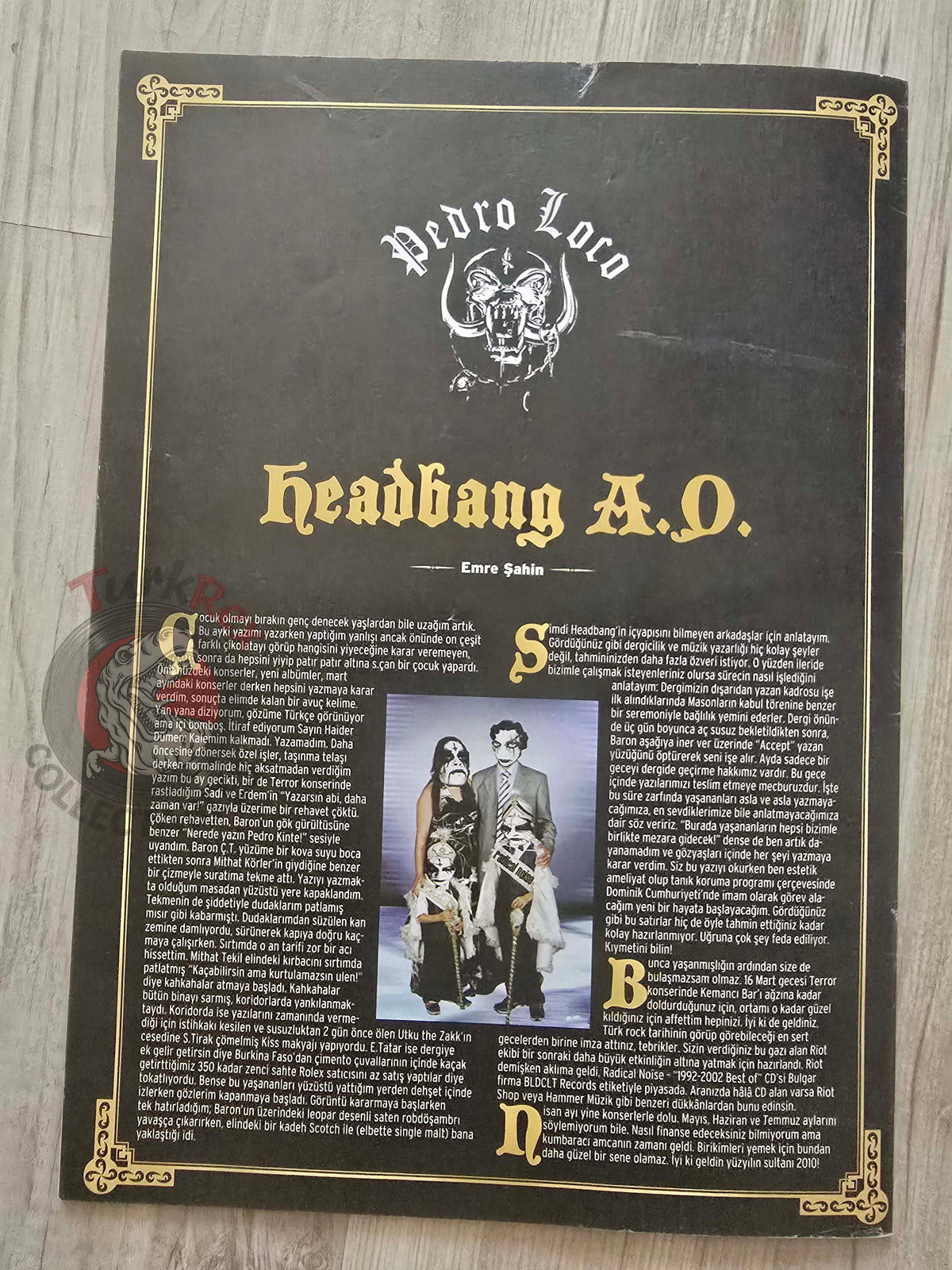 Headbang 2010 Manowar Turkish Mag Turkey  Burzum Draconian Sepultura The Runaways