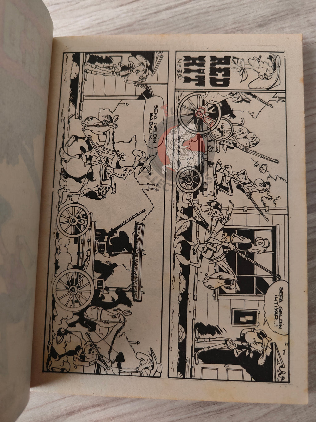 Lucky Luke #12 Les Rivaux de Painful Gulch 1973 Turkish Comic Turkey Tif Et Tondu