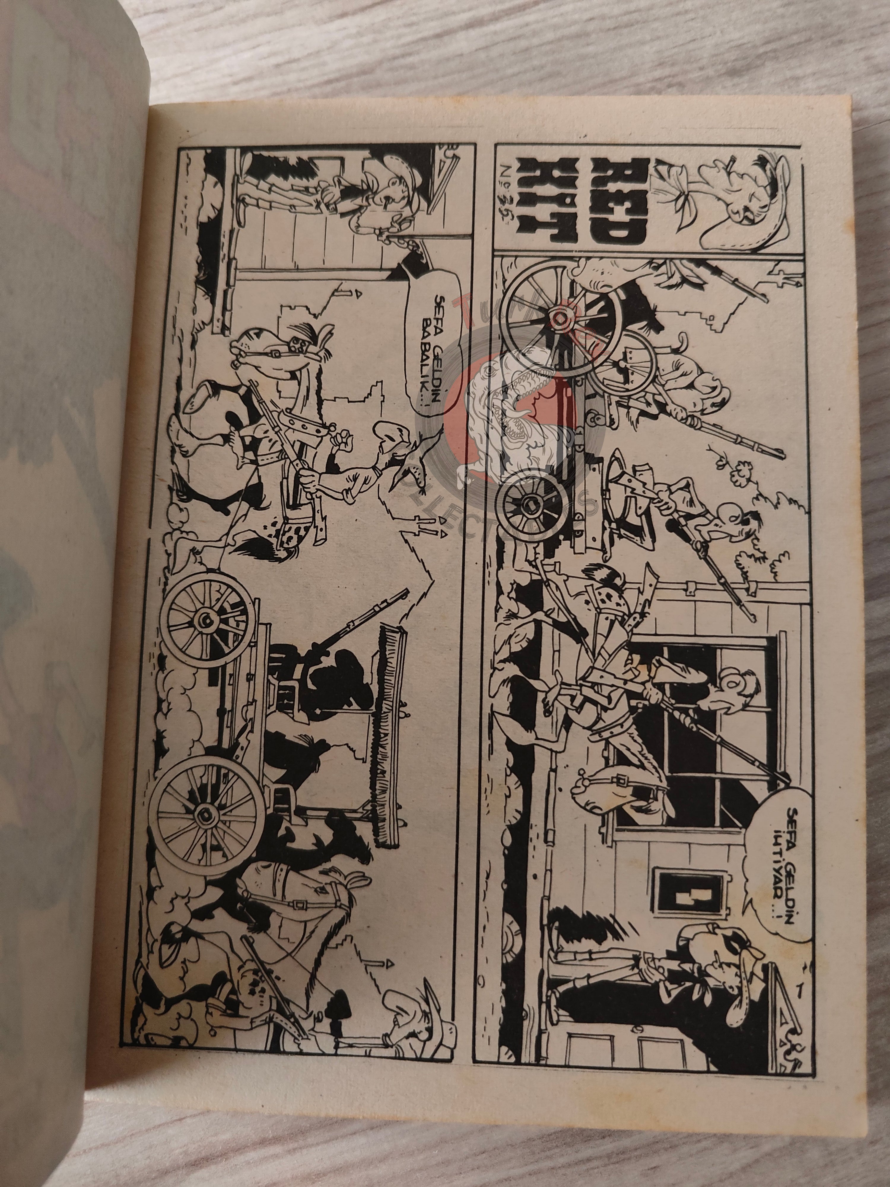 Lucky Luke #12 Les Rivaux de Painful Gulch 1973 Turkish Comic Turkey Tif Et Tondu