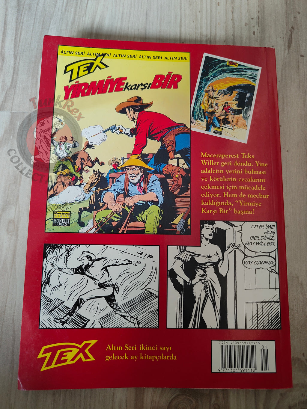 Tex #1 La Mano Rossa 2004 Turkish Comic Turkey Bonelli Willer