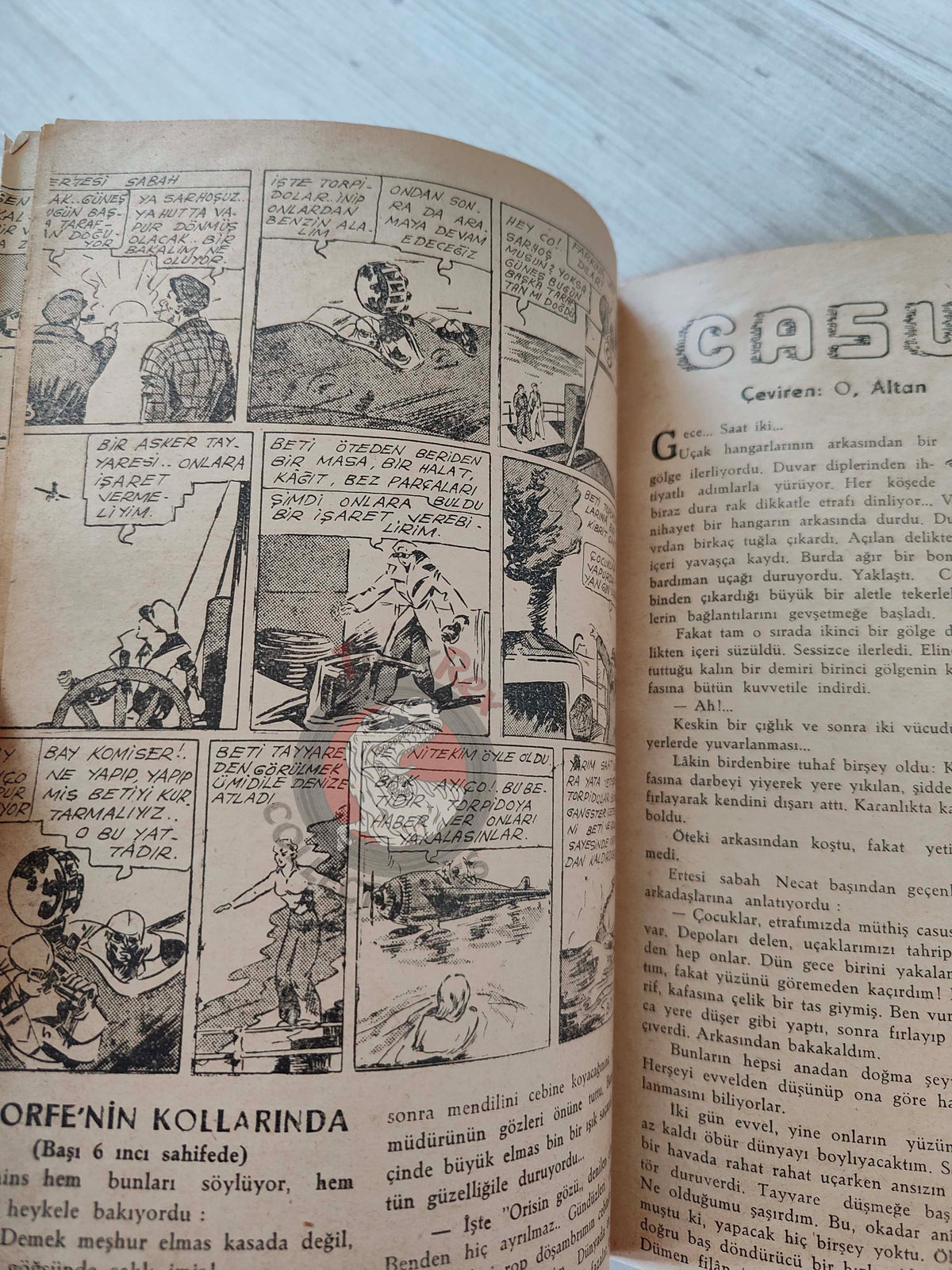 1001 Roman 1943 The Blonde Danger – Revenge Turkish Comic Mag Turkey