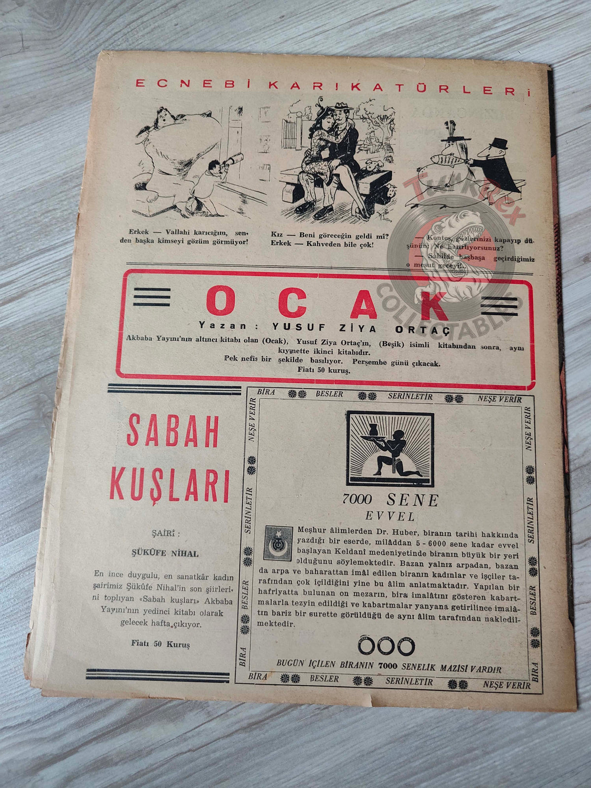 Akbaba 1943 Humor Magazine Turkish Turkey The Barrel of War Germany WW2 era Russia Ukraine
