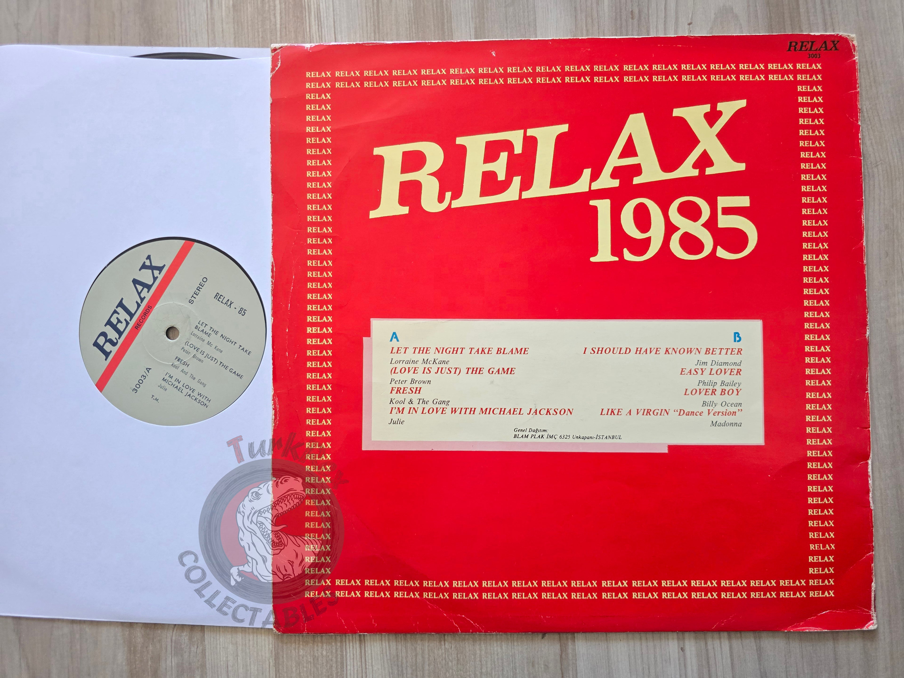 Various – Relax 1985 Turkish Pressing Vinyl Turkey Edition Madonna