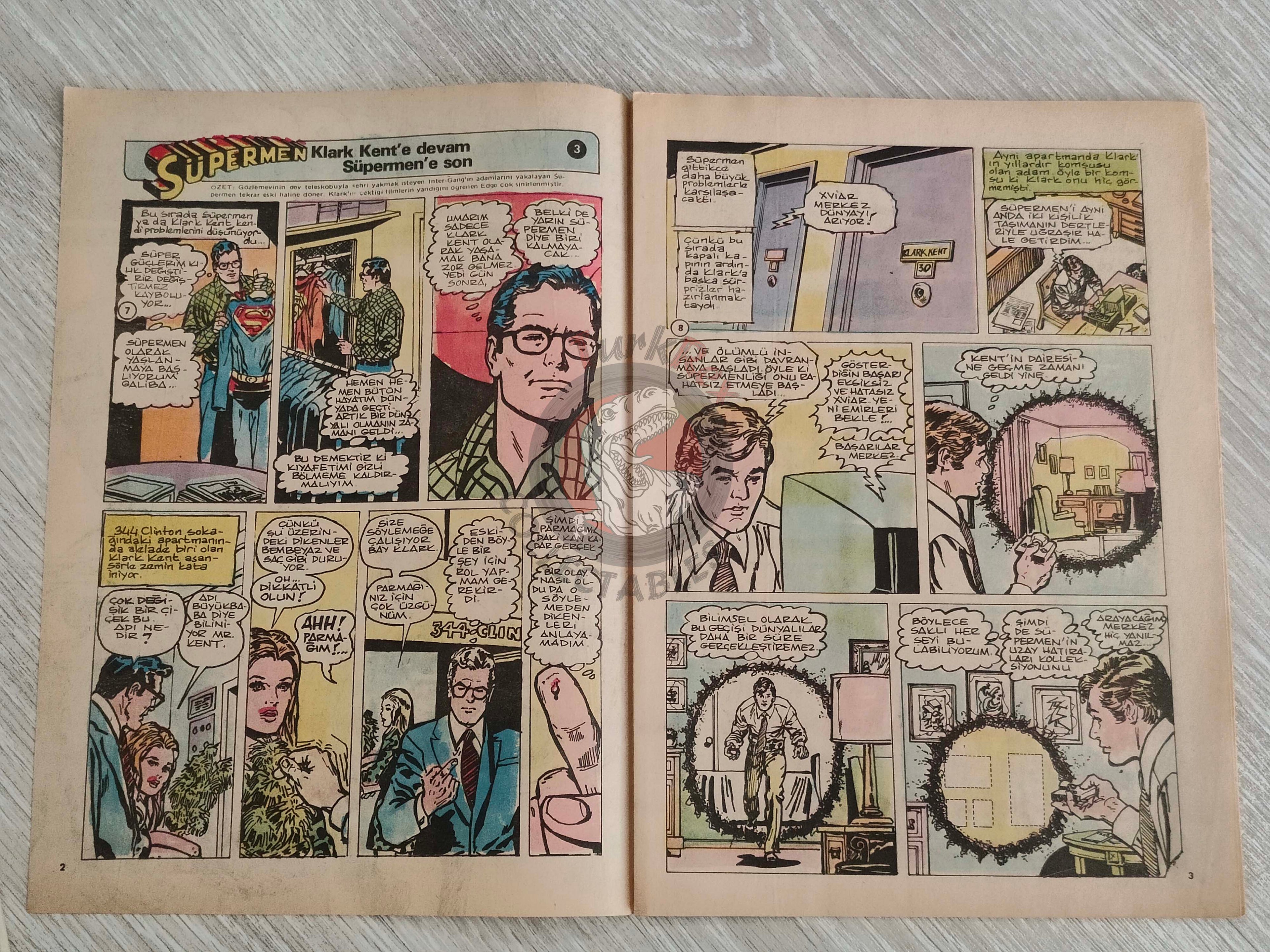 Tercüman Çocuk #38 1982 Turkish Comic Turkey Superman Star Wars #27 #28 The Flintstones Thorgal Larry Yuma