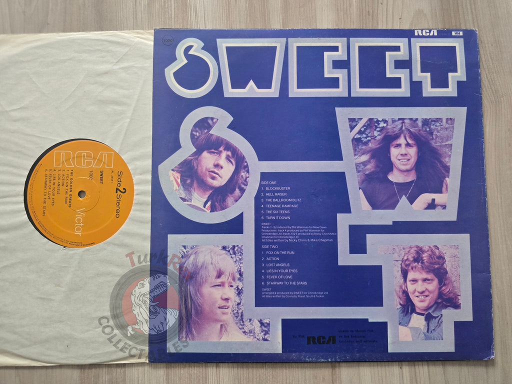 The Sweet – The Golden Greats Turkish Pressing Vinyl Turkey Edition
