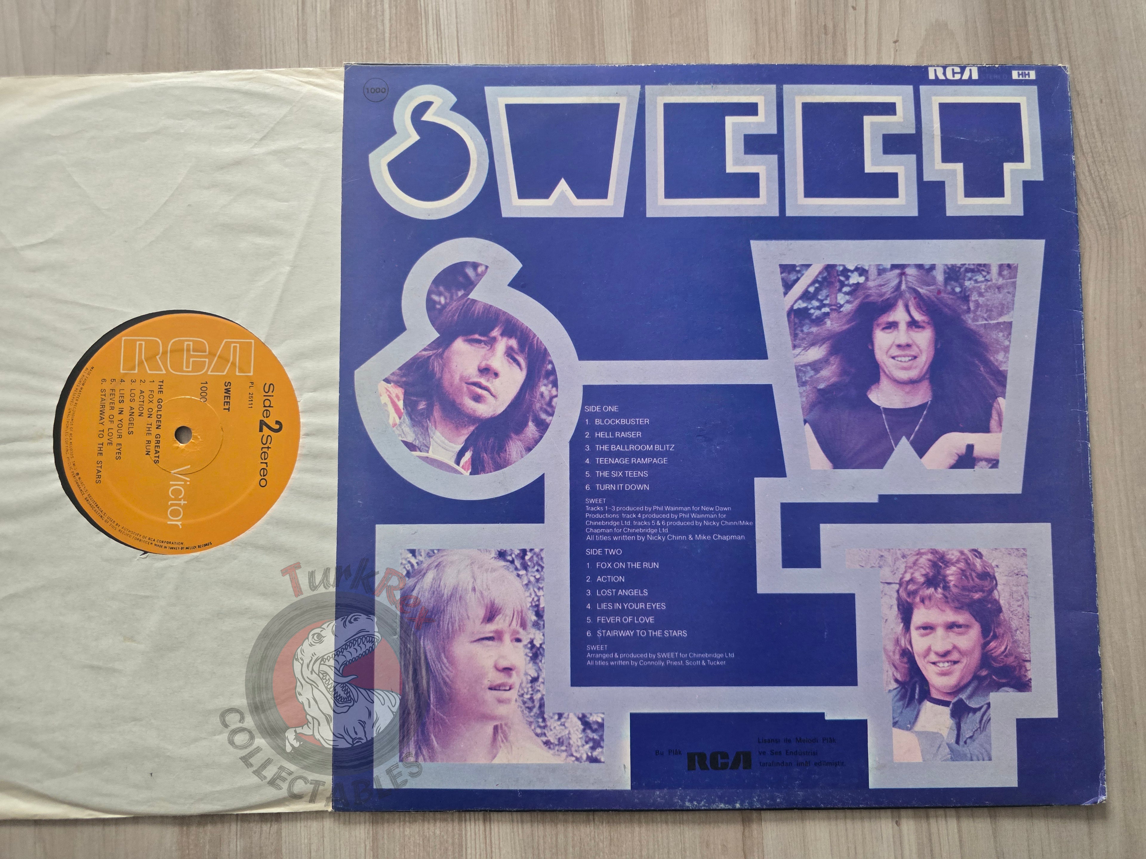 The Sweet – The Golden Greats Turkish Pressing Vinyl Turkey Edition