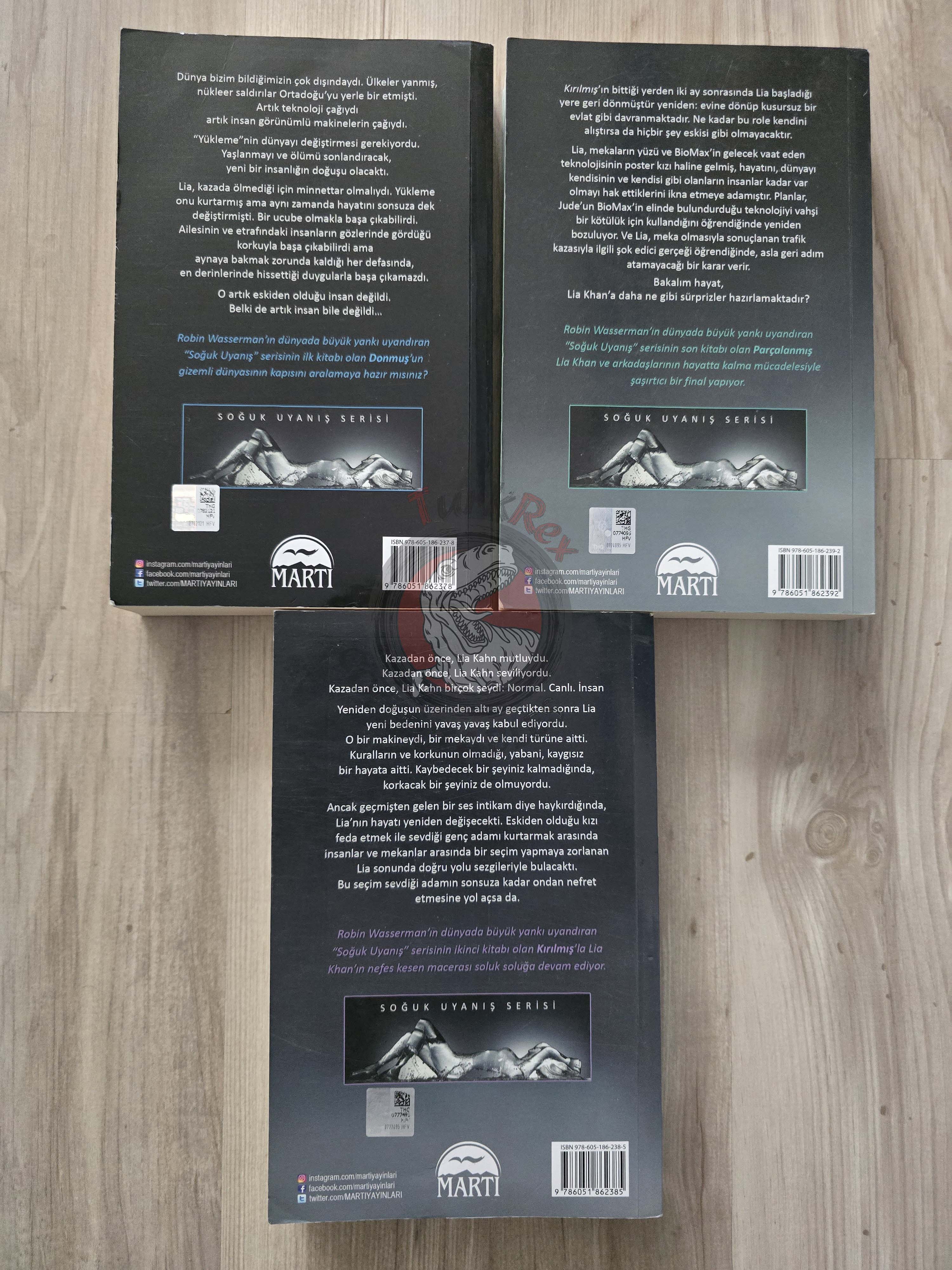 Robin Wasserman – Cold Awakening Trilogy 2017 1st Turkish Book Turkey