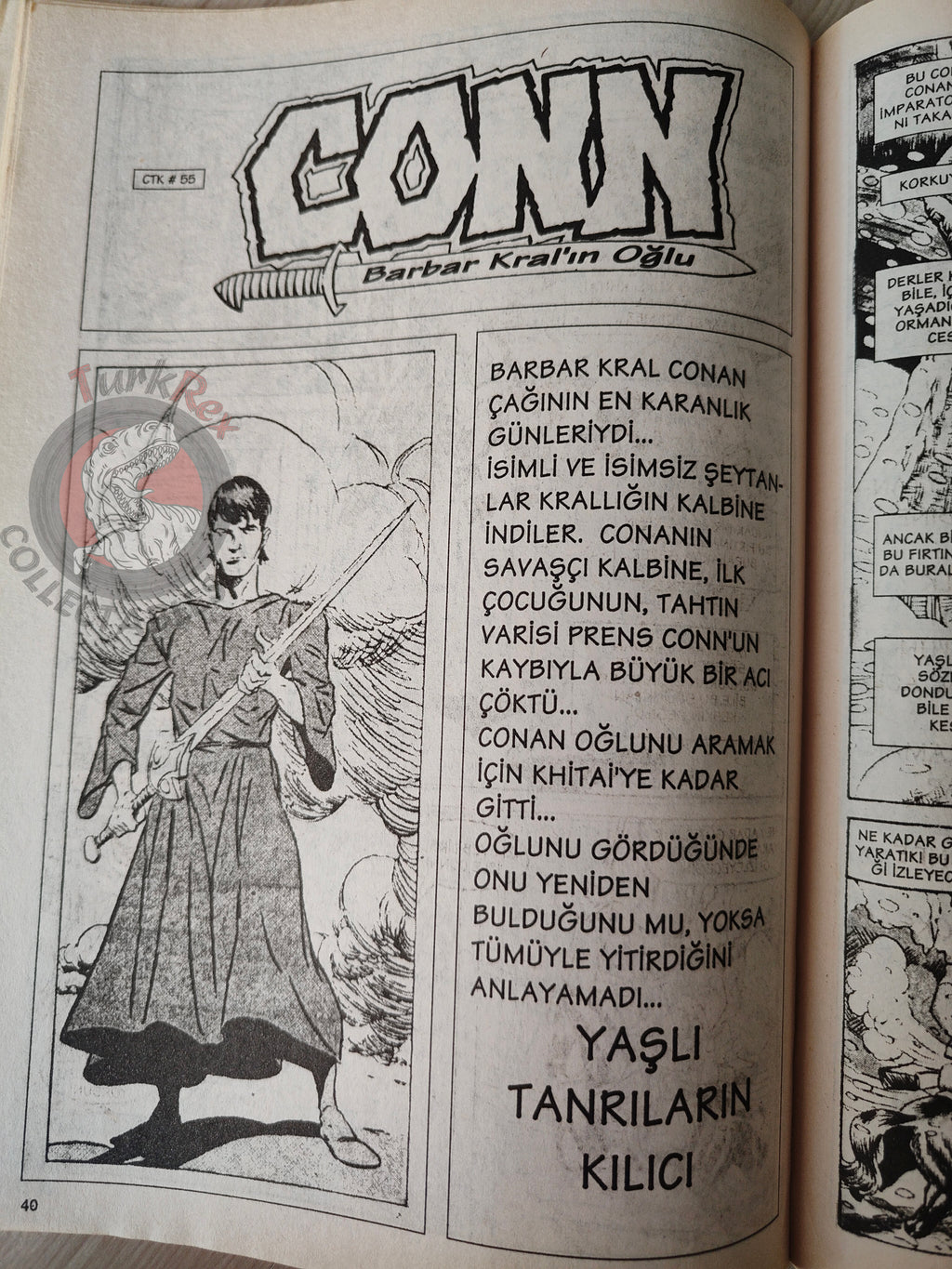 Imparator Conan #12 Conan the King #54 #55 Turkish Comic Turkey Frank Frazetta
