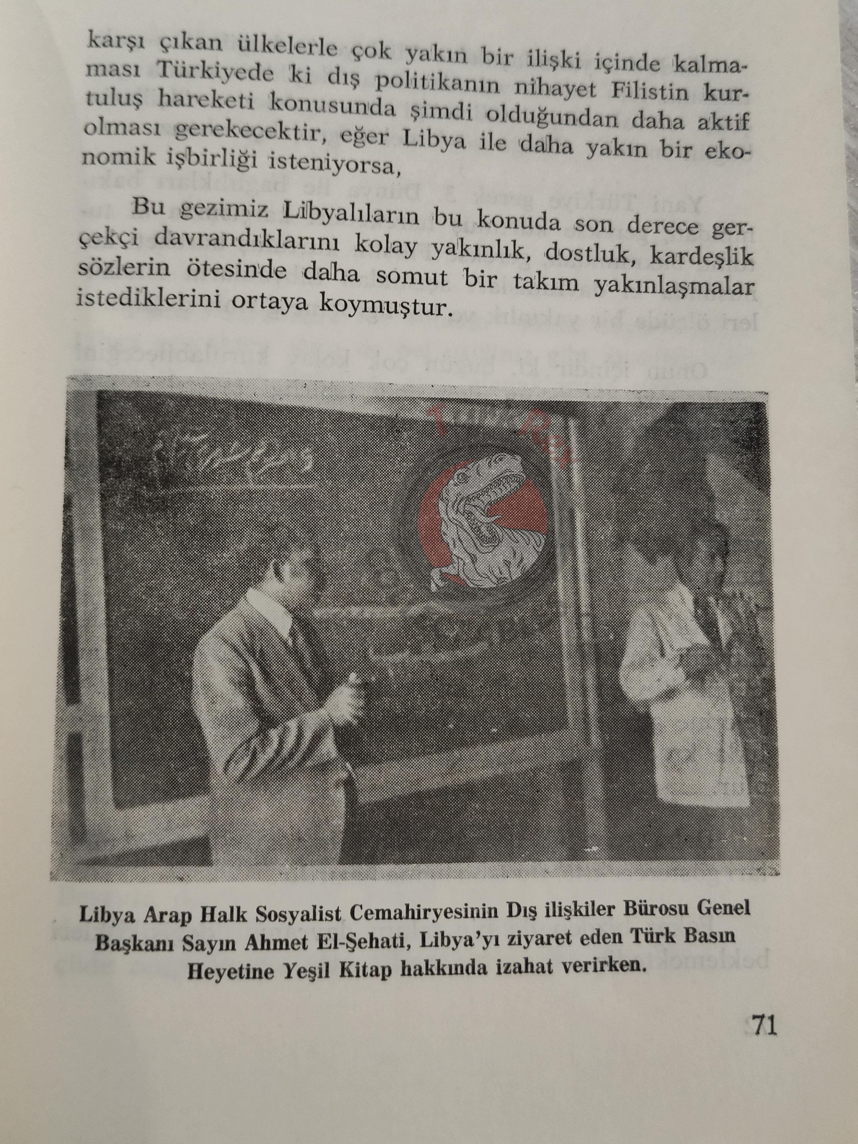 Muammer Kaddafi Libya Propaganda 1978 Turkish Book Turkey Gaddafi Interviews