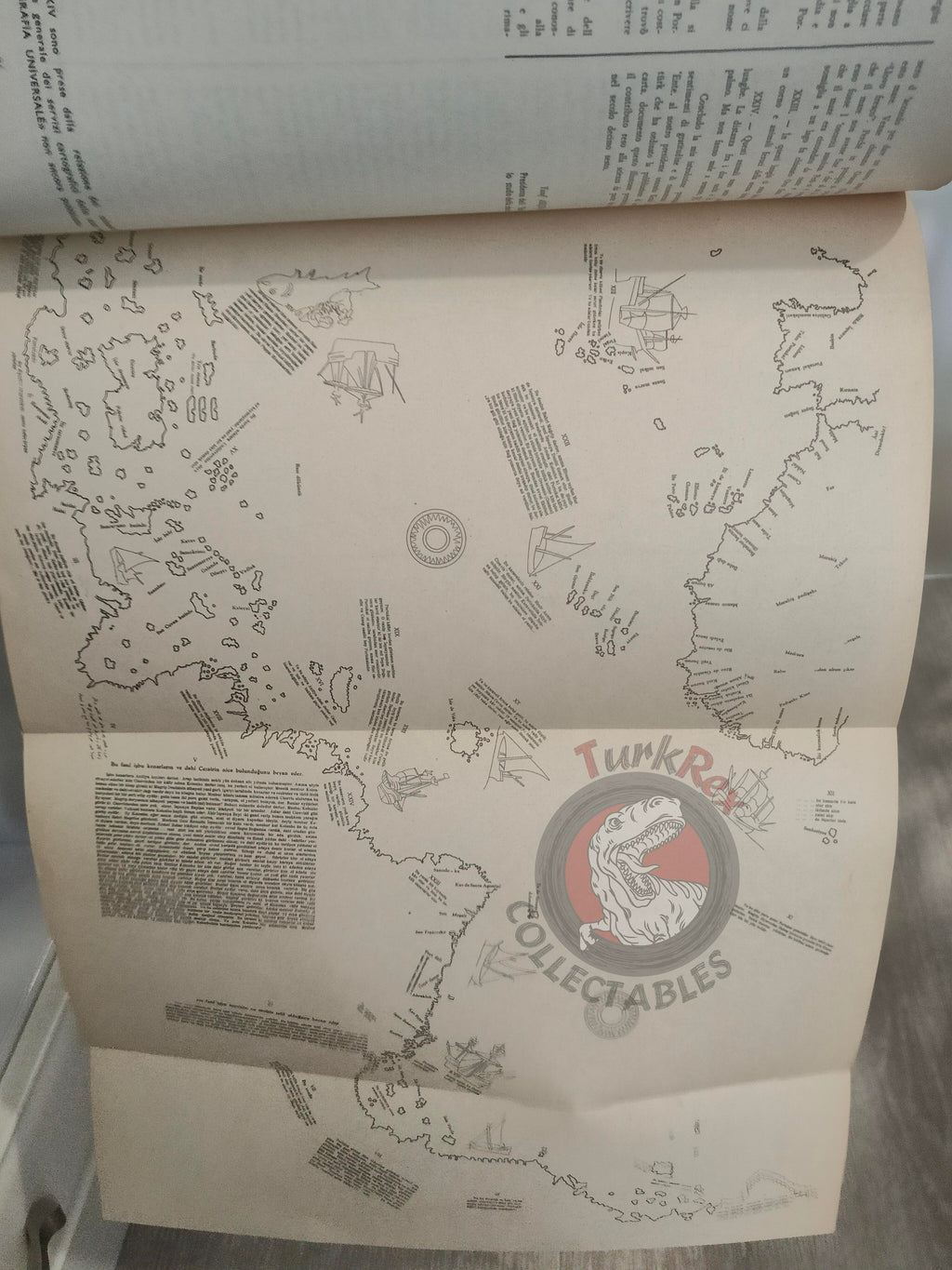 Piri Reis Map 1966 English Turkish German French Italian Book Turkey Ottoman Empire