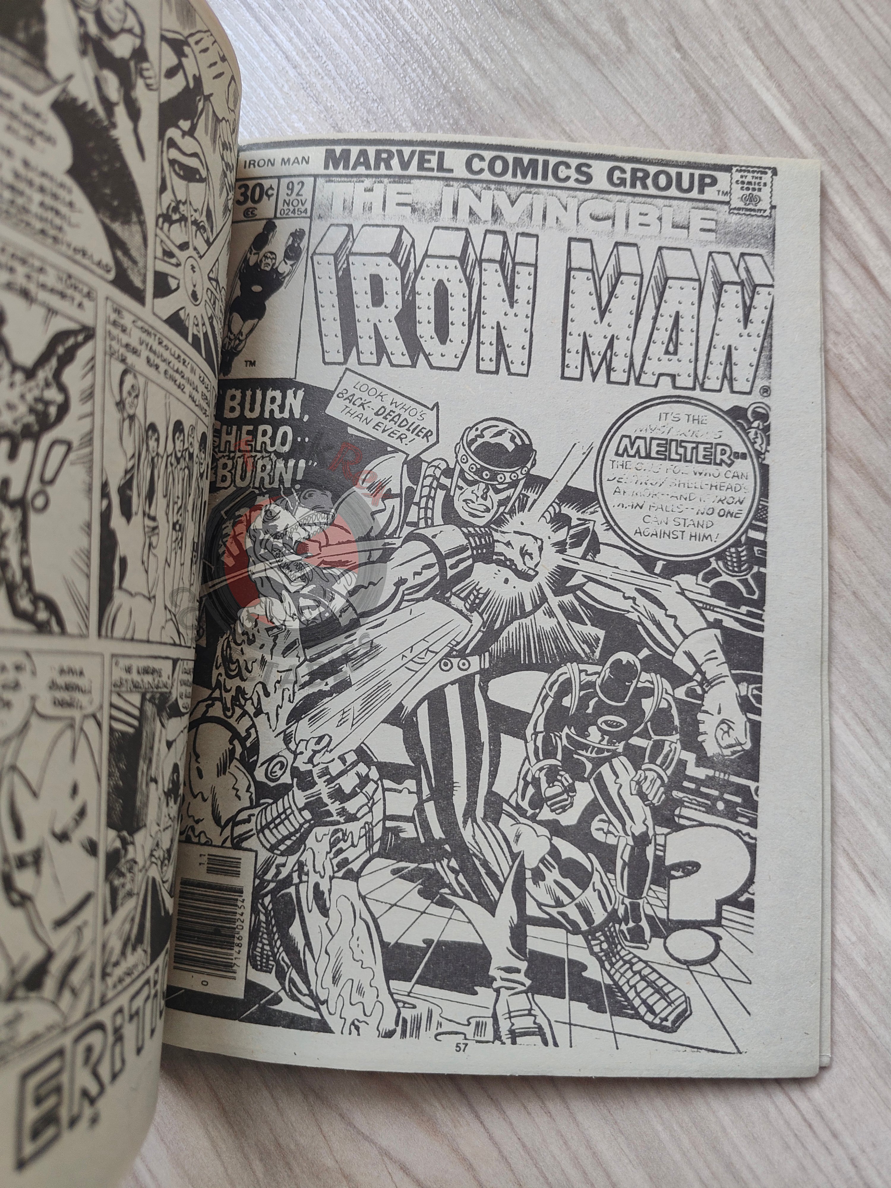 Iron Man #6 Demir Adam 1989 Turkish Comic Turkey #89 #90 #91 #92