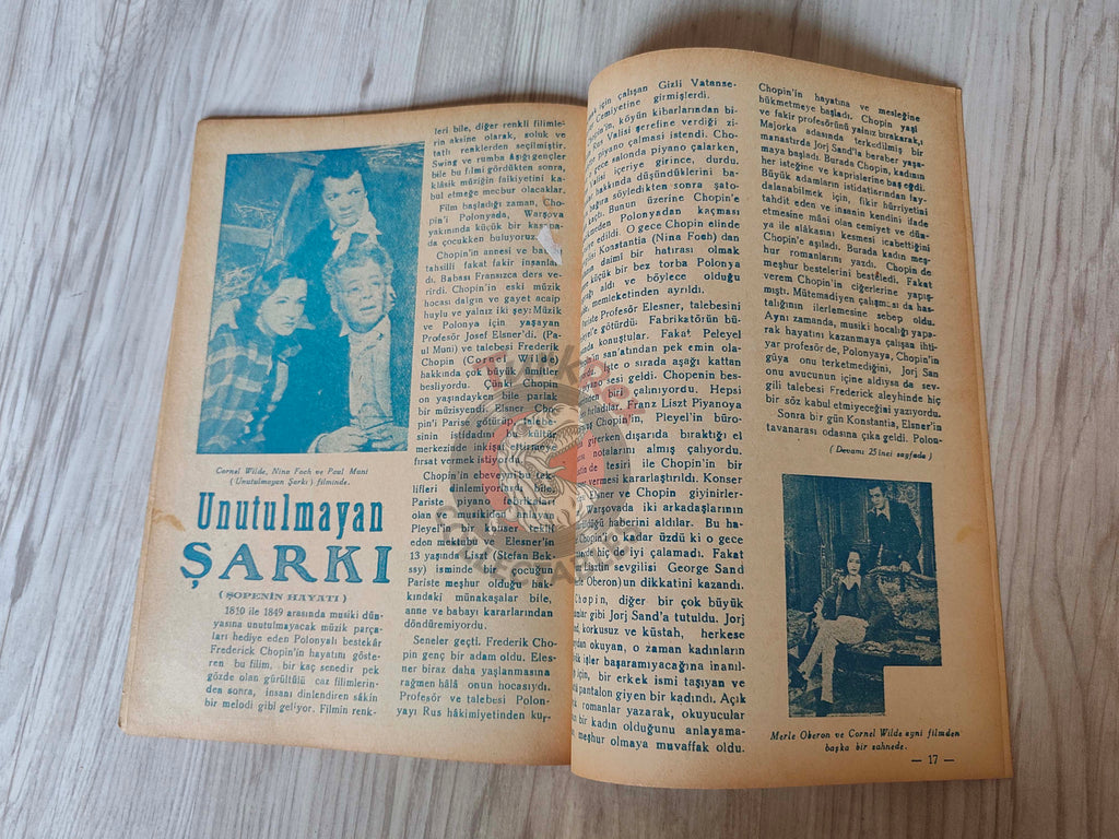 Hollywood Dünyası 1945 Joan Leslie Turkish Mag Turkey Phyllis Calvert Anna May Wong June Duprez